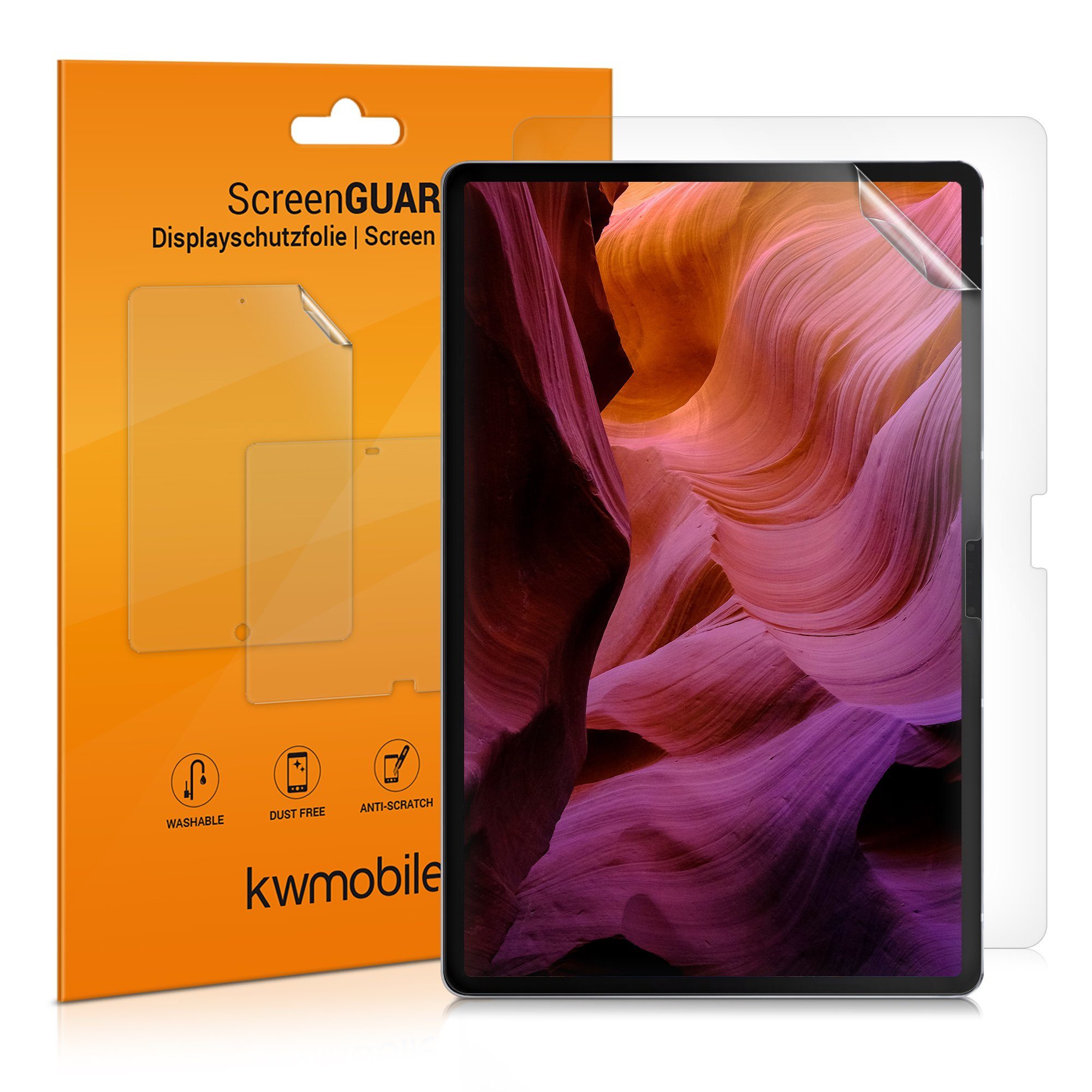 kwmobile Schutzfolie, 2x Folie für Lenovo Tab P11 Pro - Full Screen Tablet  Schutzfolie entspiegelt