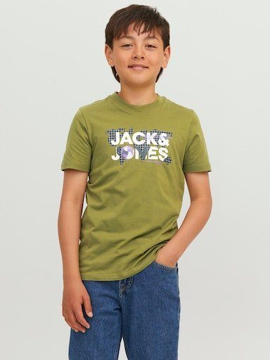 Jack & Jones Junior Rundhalsshirt JCODUST SS TEE CREW NECK SN JNR olive branch | T-Shirts