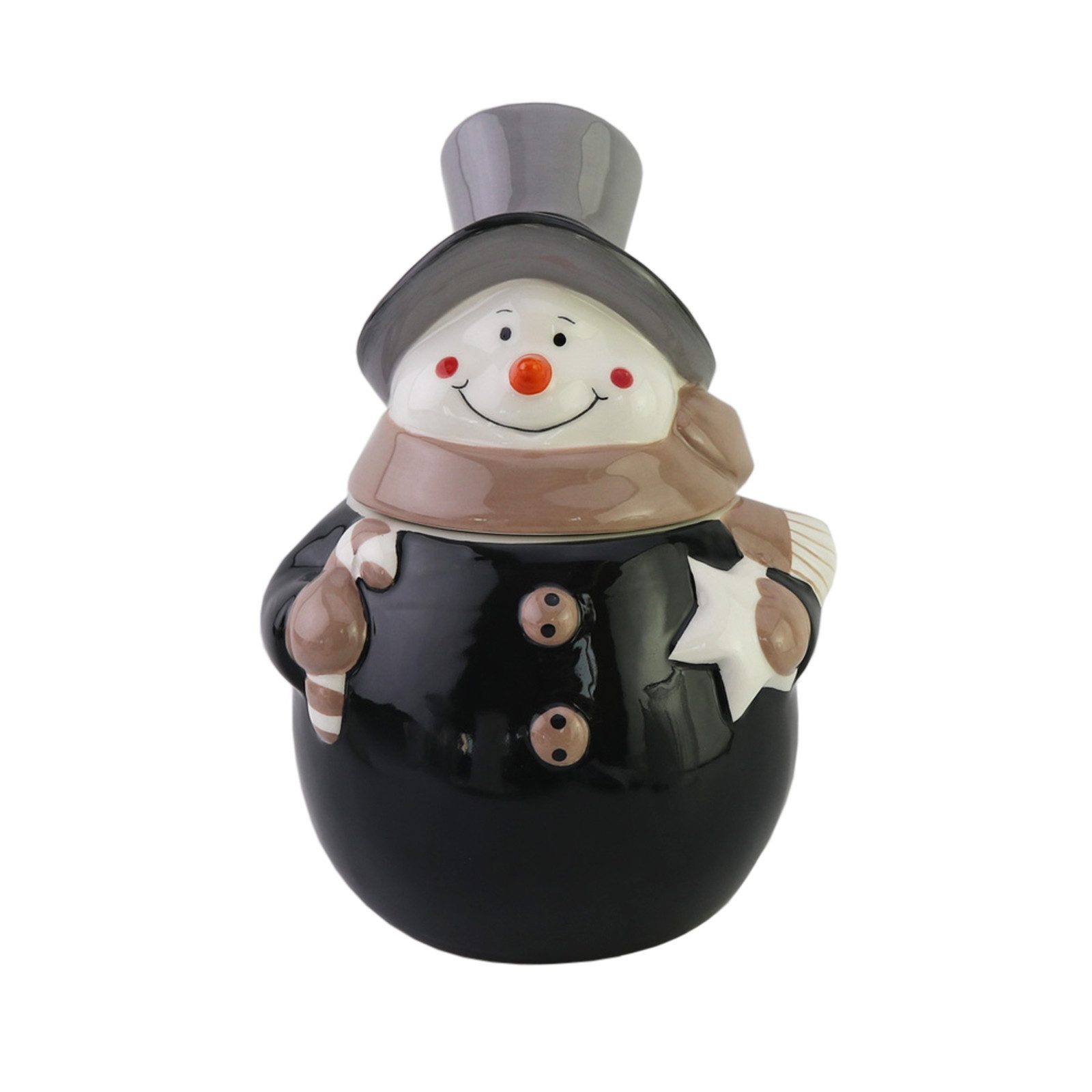 Neuetischkultur Keksdose Keksdose Schneemann, Keramik, (Stück, 1-tlg., 1 Dose mit Deckel), Gebäckdose Vorratsdose