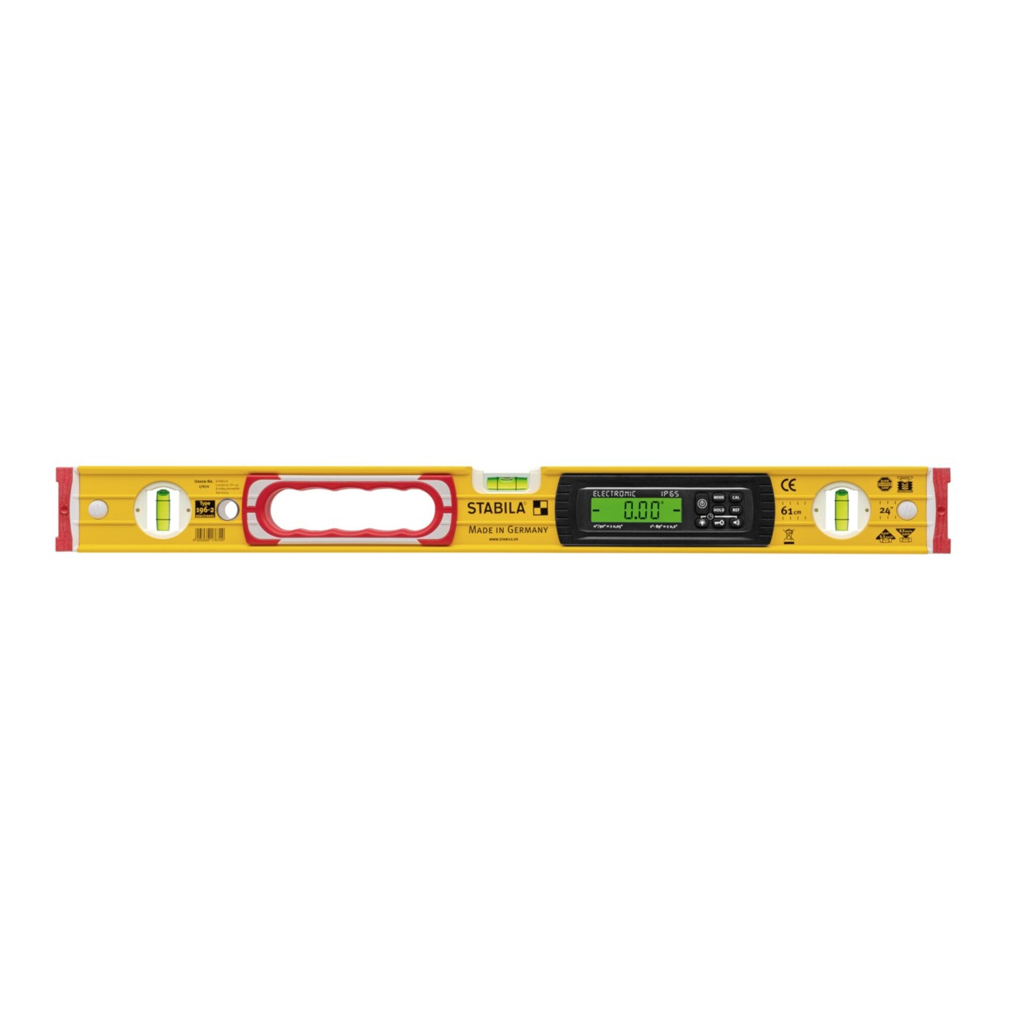 Stabila Wasserwaage STABILA Elektronik-Wasserwaage TECH 196 electronic IP 65, 81 cm, mit