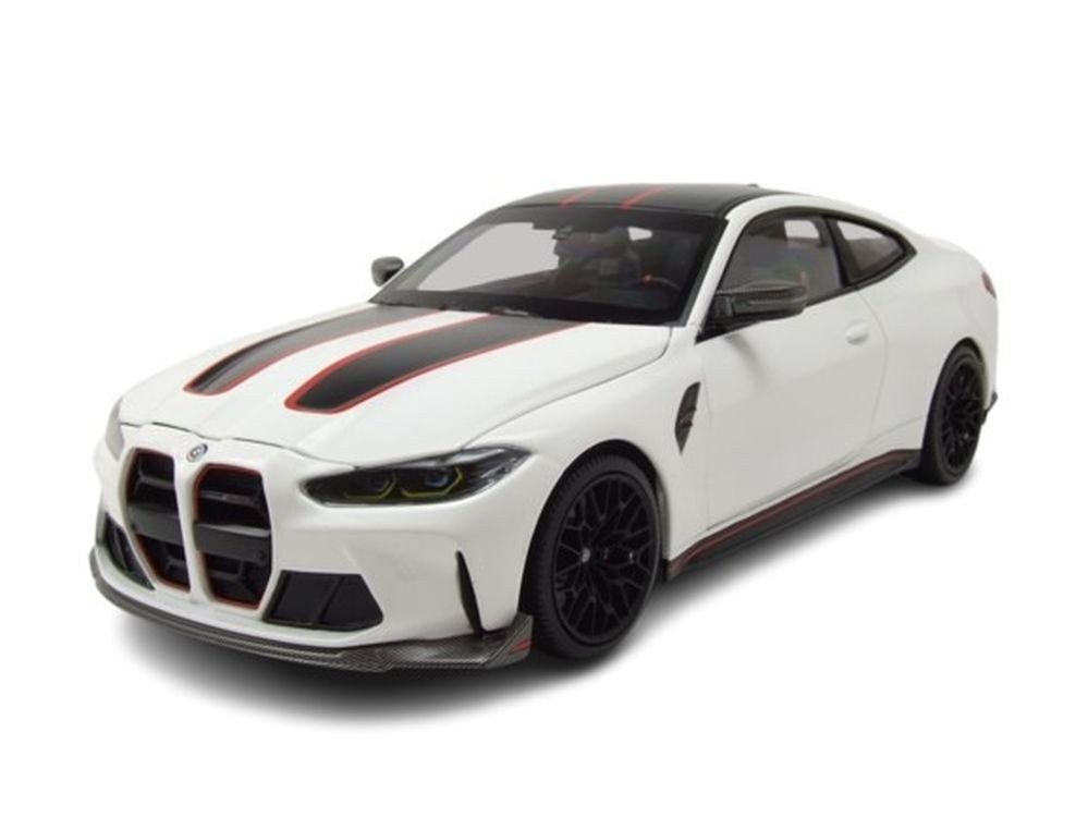 Modellauto BMW M4 CSL 2022 weiß
