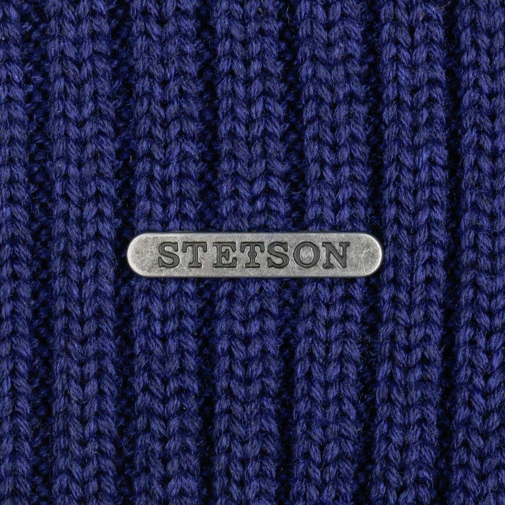 Northport Wool Beanie Beanie (nein) blau Markenemblem Stetson Merino mit Stetson Beanie