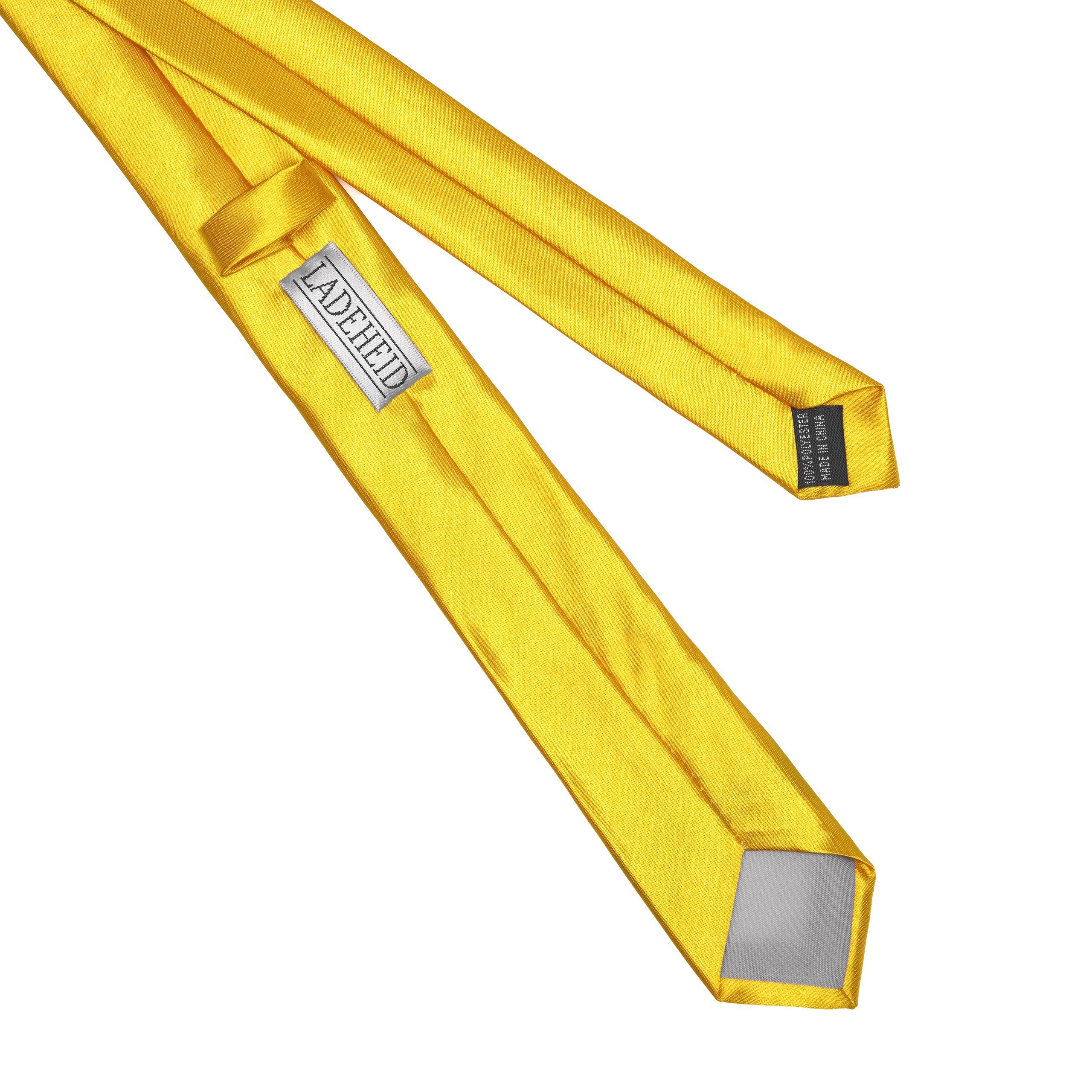 Ladeheid Krawatte Klassische Herren Krawatte glänzend Vielfältige Farben TMS-5 150cmx5cm (1-St) – Bild 2 von 5