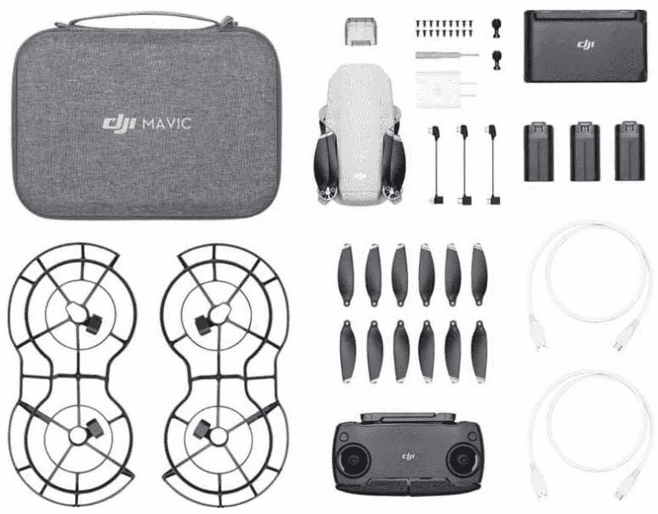 dji »DJI Mavic Mini Fly More Combo – Drohne und Zubehör Kit, leicht und  tragbar, Flugzeit: 30 Min, Übertragungsentfernung: 4 km  HD-Videoübertragung, 3-Achsen-Gimbal, 12 MP, HD-Video 2,7 K -  Kundenretoure« Drohne online kaufen | OTTO