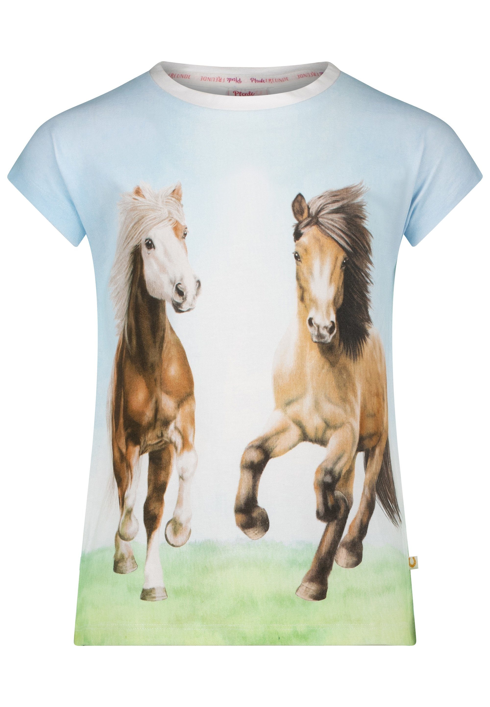 Pferde FREUNDE T-Shirt Pferdefreunde mit Pferdemotiv-Print
