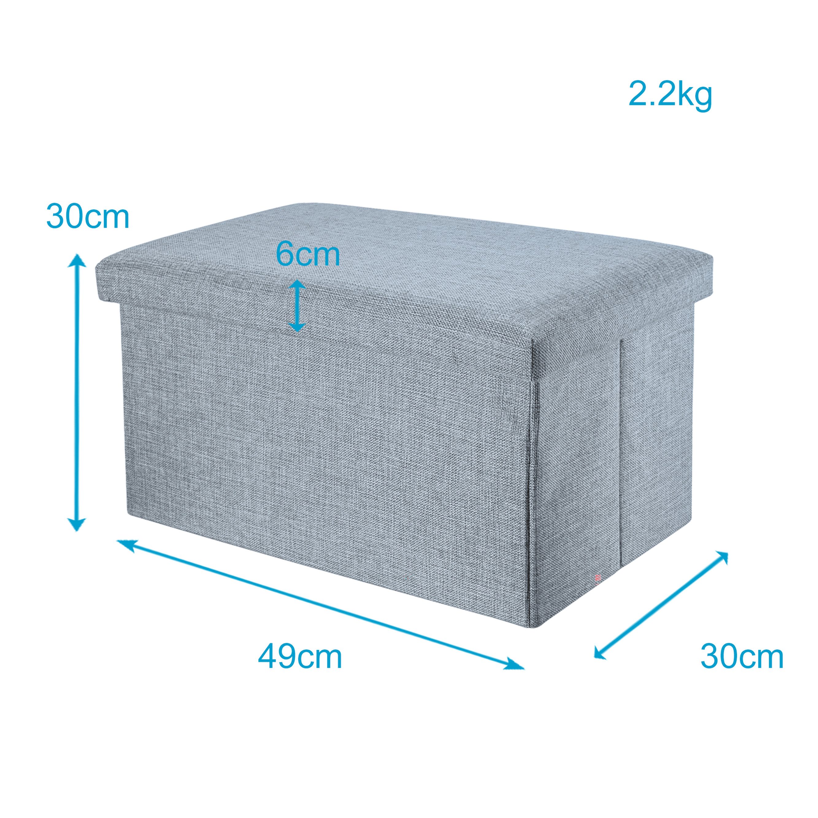 Intirilife Sitzhocker, Faltbare Sitzbank 49x30x30 cm günstig online kaufen