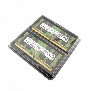 MTXtec 32GB Kit 2x 16GB RAM Arbeitsspeicher SODIMM DDR4 PC4-23400 2993MHz 260 Laptop-Arbeitsspeicher