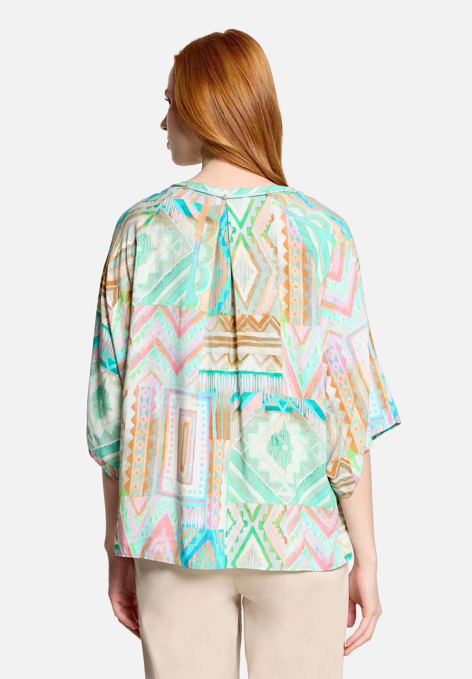Cartoon Schlupfbluse Damen mit Muster