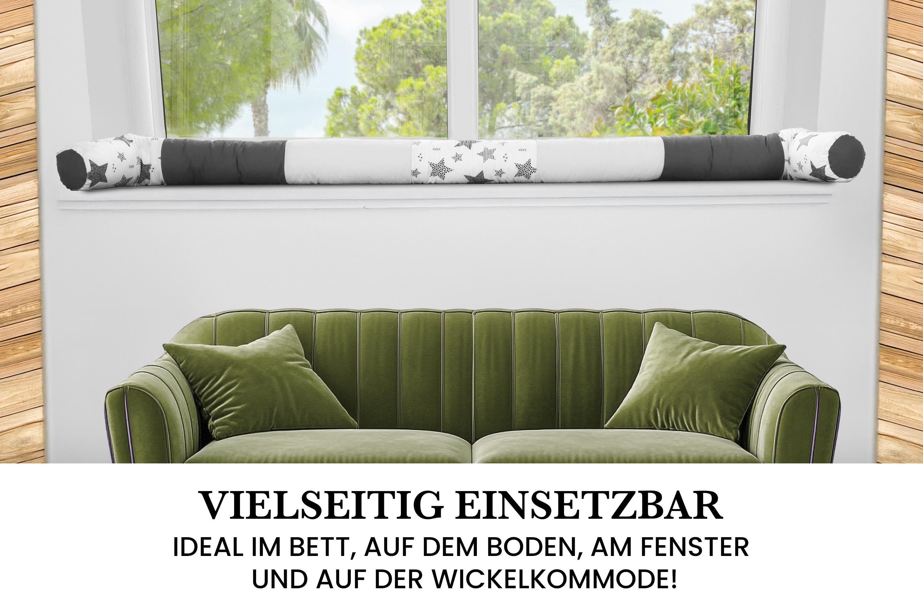 Amilian Nestchenschlange Bettschlange 210cm - Seitenschläferkissen - Nestschlangen, (Nestchenschlange für Kinderbett) – Bild 5 von 5
