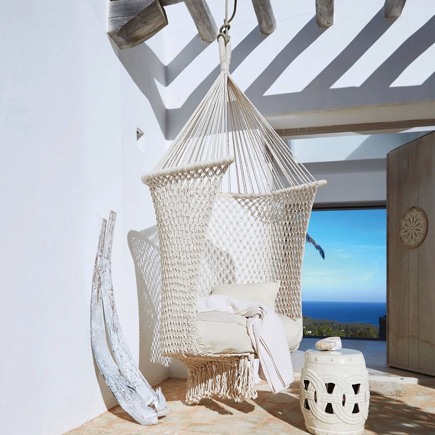 Mirabeau Gartensessel Hängesessel Raffaelle weiß