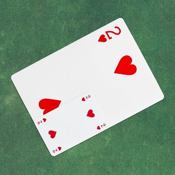 relaxdays Spiel, 2 x Pokerkarten Jumbo 54 Karten