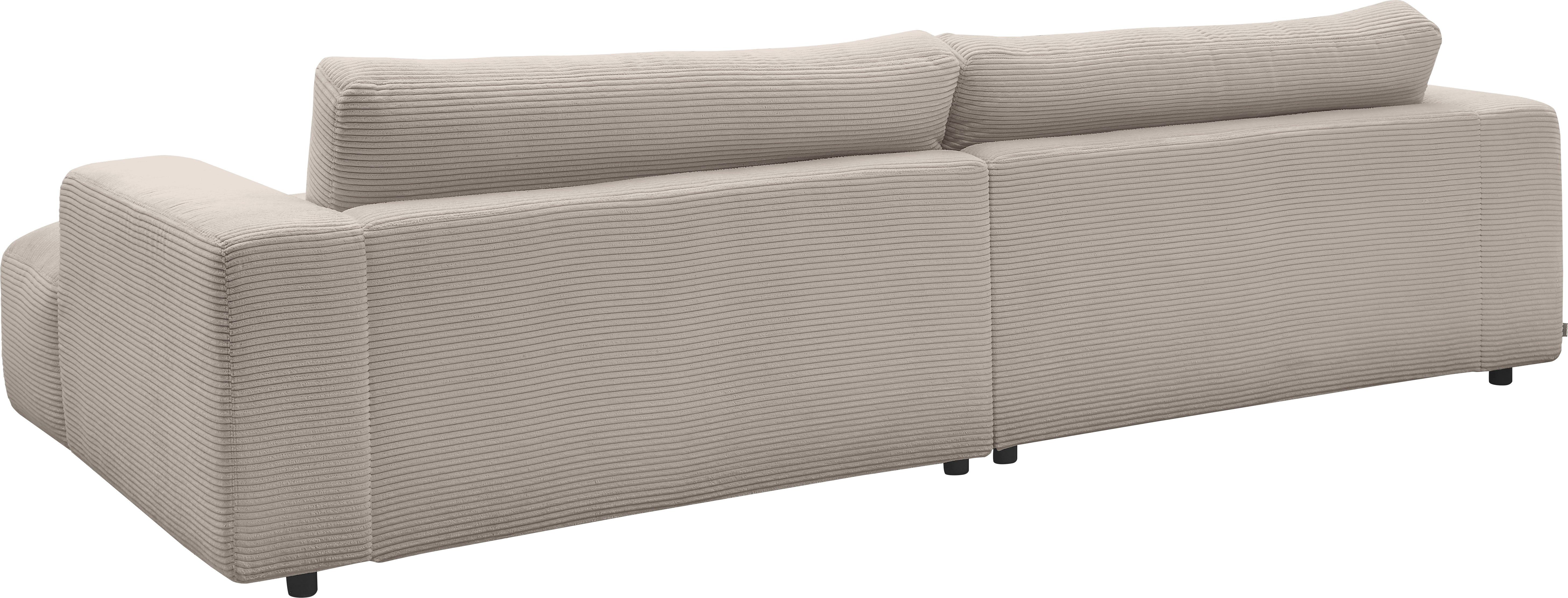 GALLERY M branded Cord-Bezug, 292 Lucia, Musterring Breite cm by light-grey Loungesofa