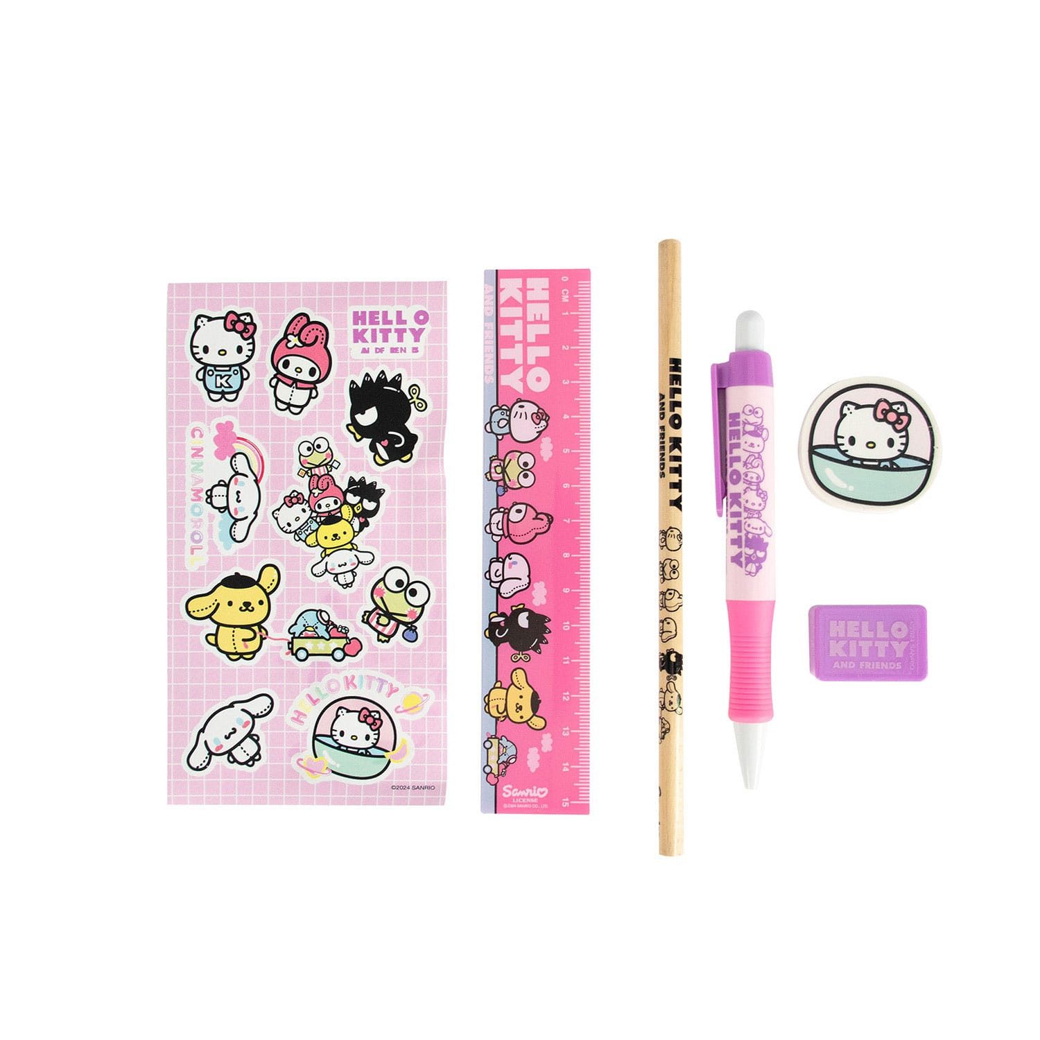 Blue Sky Designs Bleistift Sanrio Schreibset 6er-Pack Hello Kitty, (1-tlg), Hello Kitty Merchandise