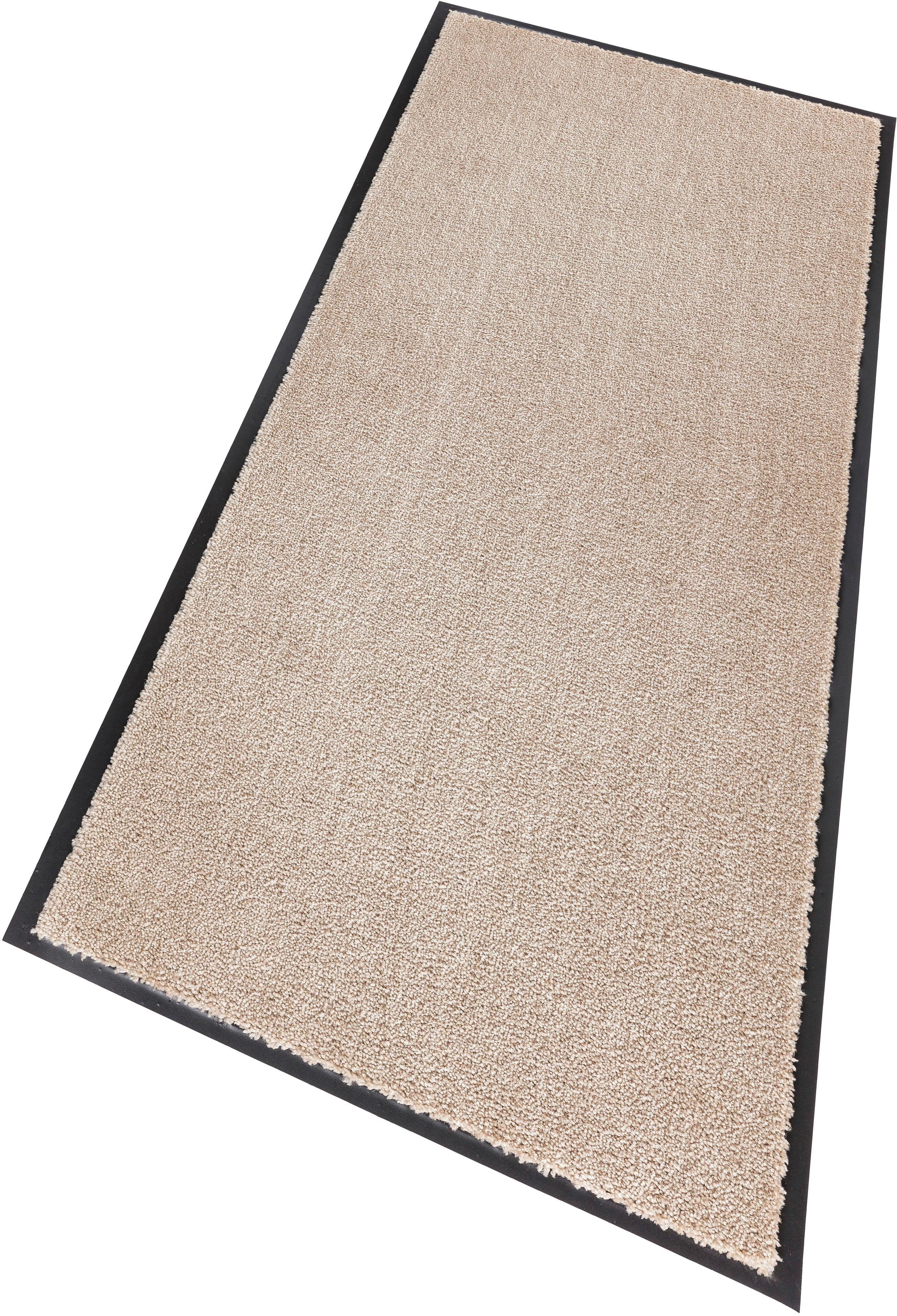 waschbar rechteckig, Schmutzfangteppich, SCHÖNER Läufer Schmutzfangläufer, WOHNEN-Kollektion, beige mm, 7 Höhe: Schmutzmatte, Miami Uni,