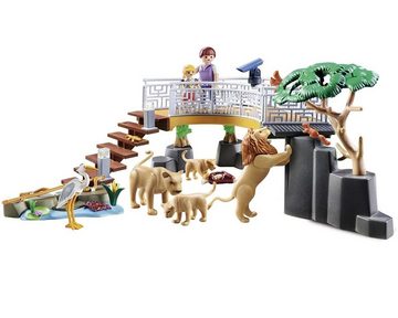 Playmobil® Spielwelt Family Fun 70343 Löwen im Freigehege, Tierpark Tiere Zoo Familie Löwe Spielzeug-Figur Gehege Set