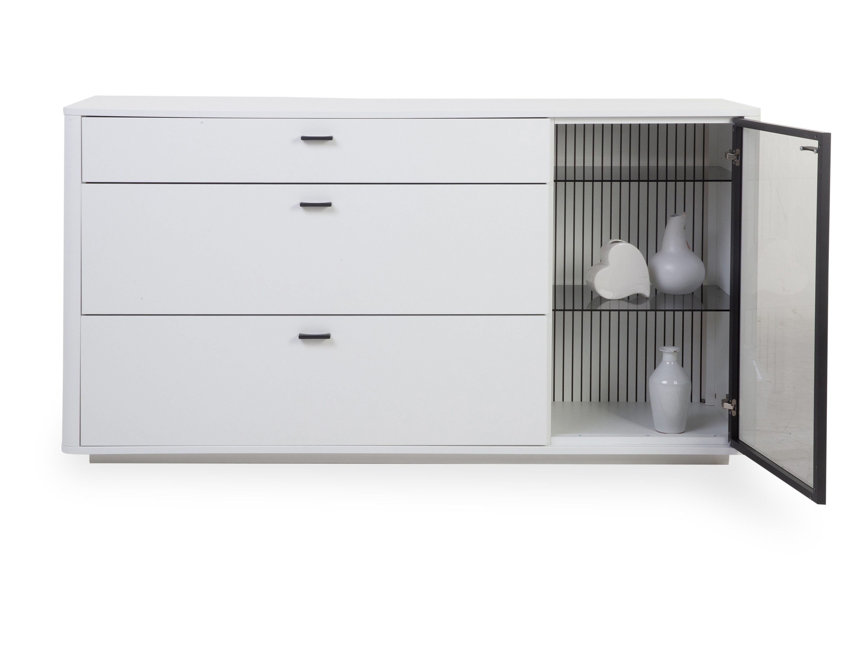 HARPER Sideboard Sideboard HARPER INVERNESS BHT 164x88x44 cm weiß Kommode Bürokommode