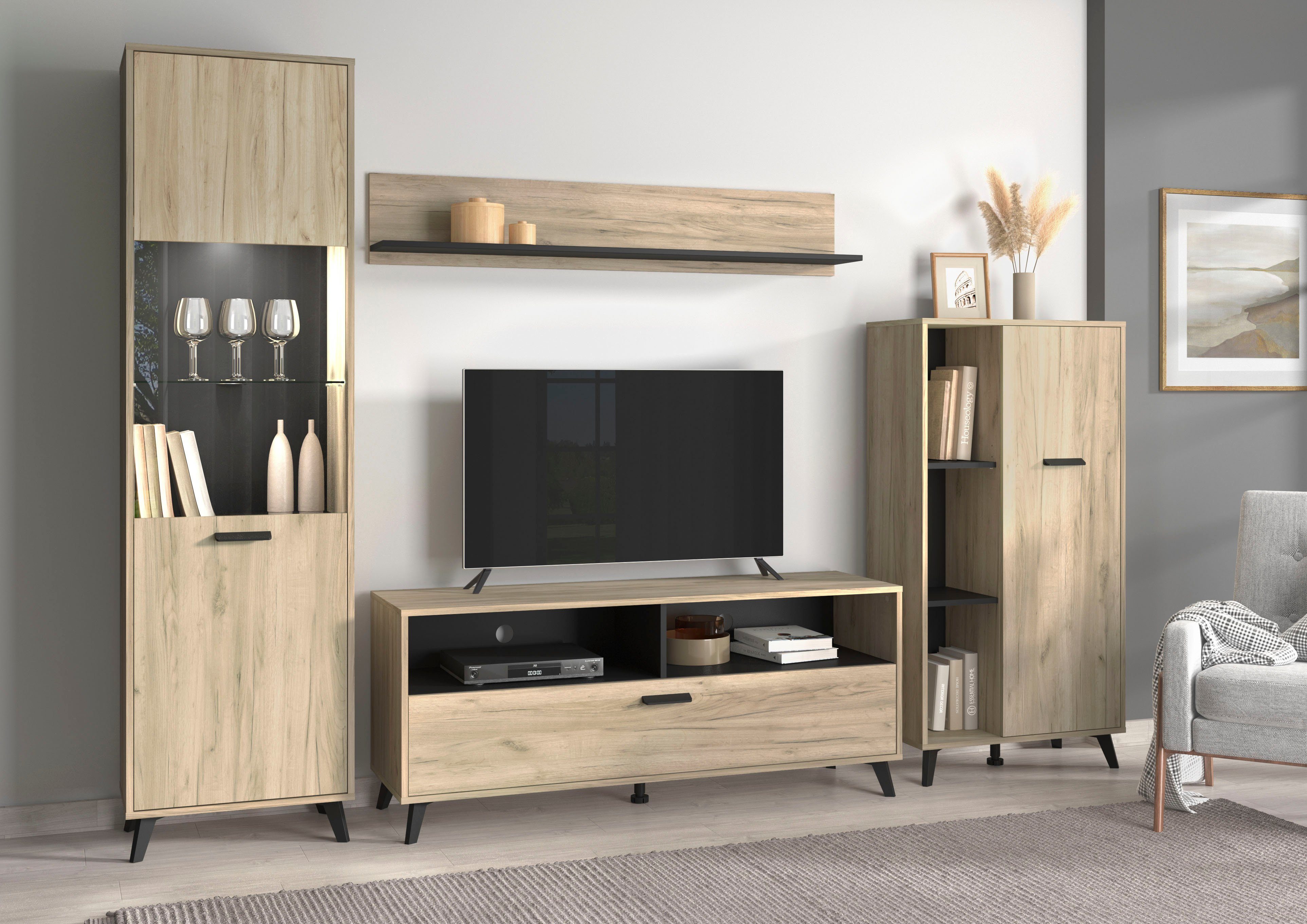 OTTO home Wohnwand Umbria, (Set, 4-St)