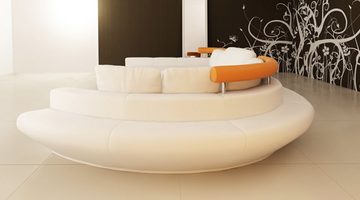 BULLHOFF Wohnlandschaft Wohnlandschaft Leder BLAU GRÜN Sofa U-Form Couch Designsofa »ZÜRICH«, Made in Europe, das "ORIGINAL"