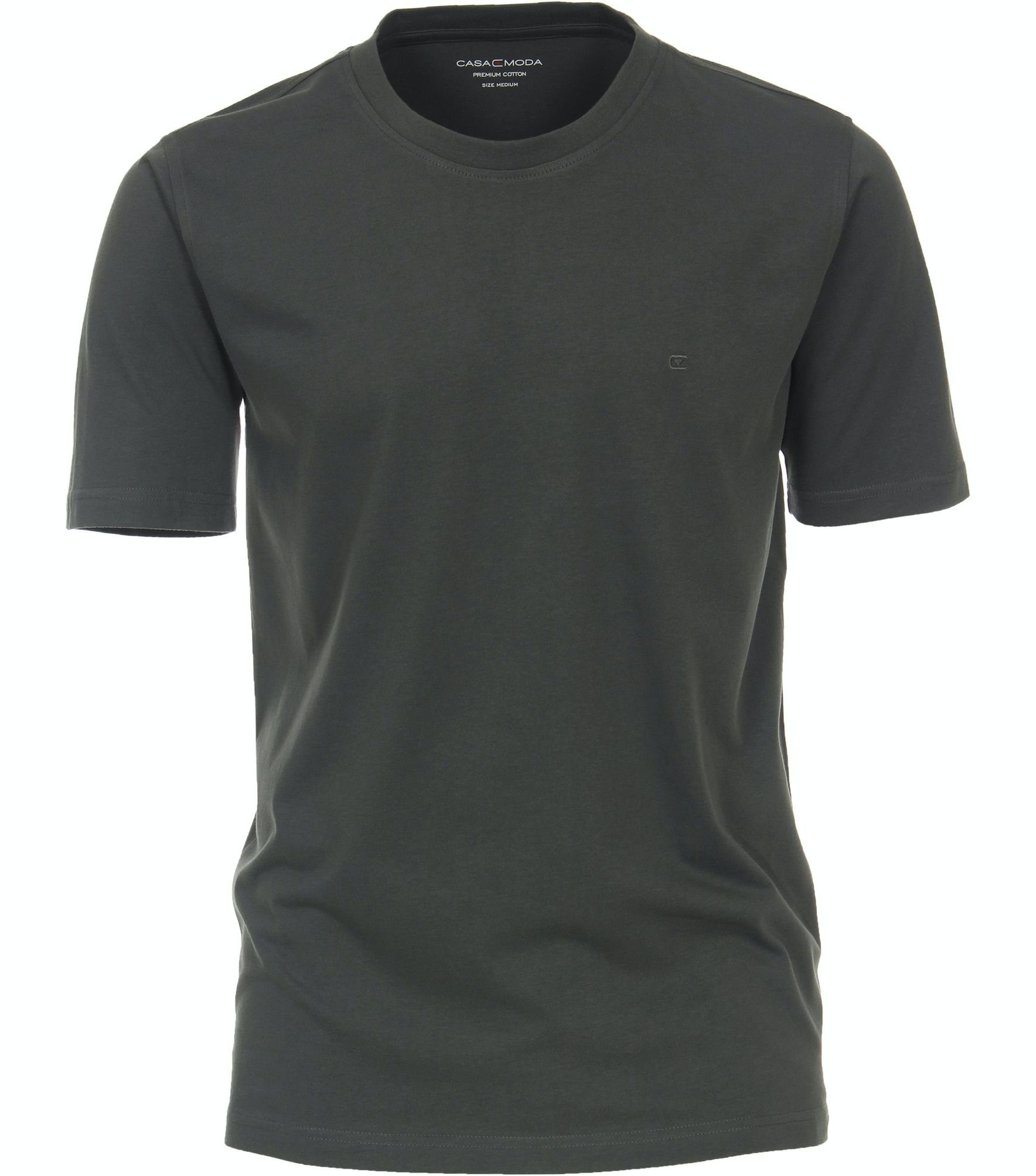 CASAMODA T-Shirt T-Shirt unifarben 004200 Grün (347)