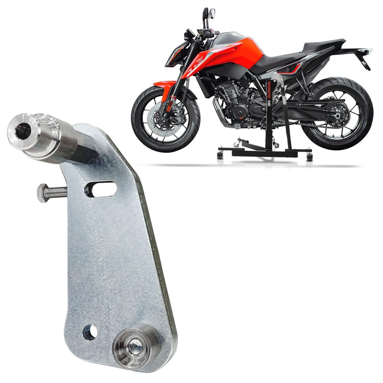 ConStands Motorradheber Adapterplatte für # Power Classic / Evo für KTM Duke 790 18-26