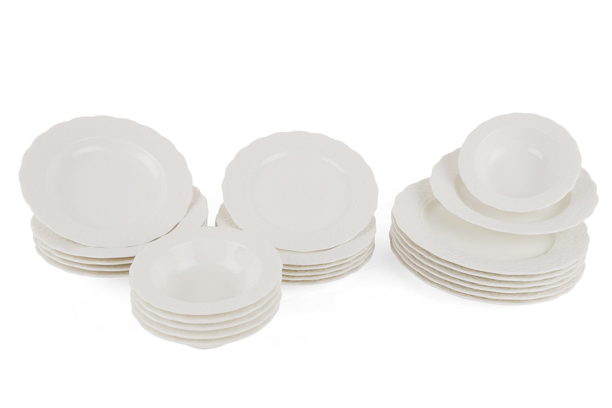 Hermia Concept Тарелки-Set 100% PORCELAIN P2470 (24-tlg)