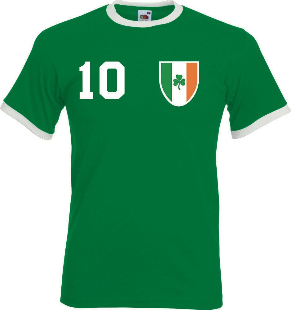 T-Shirt T-Shirt Fußball Irland im Trikot trendigem Designz Youth Motiv Look mit Herren