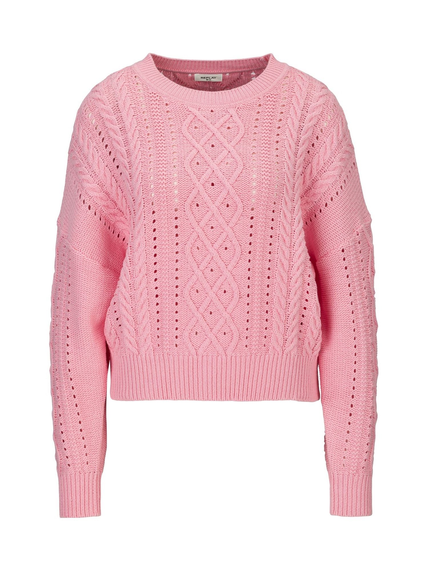 Replay Wollpullover Gewirkter Oversize-Pullover
