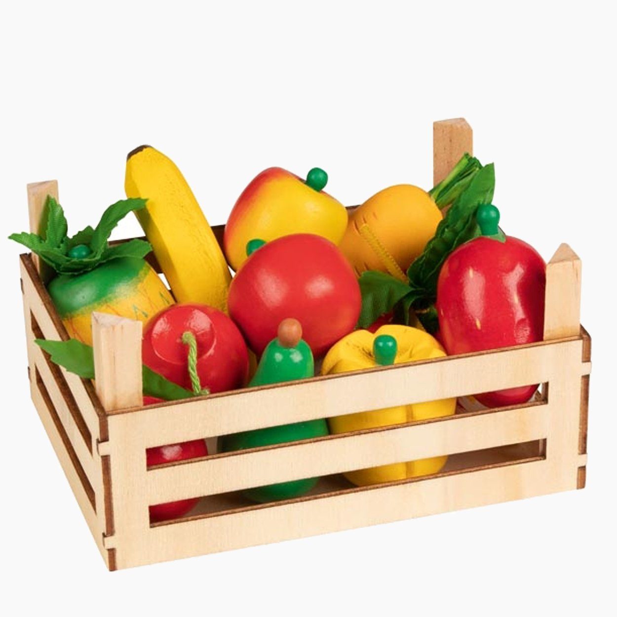 goki Kinder-Küchenset Obst und Gemüse in Kiste, (packung, 10-tlg., set), besonders realitätsnah
