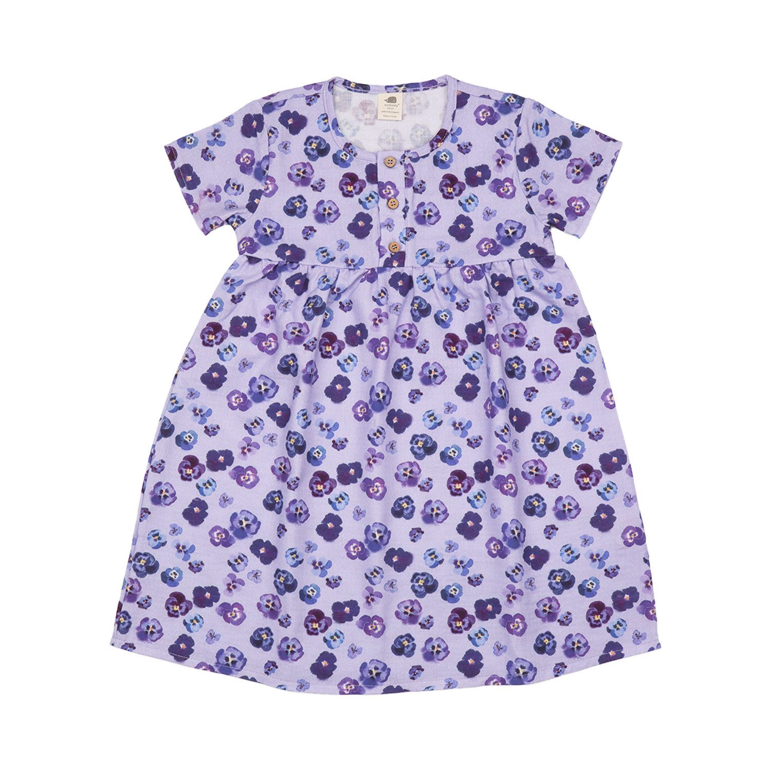 Sommerkleid Walkiddy Veilchen Kinder Bio Baumwolle GOTS Lila -