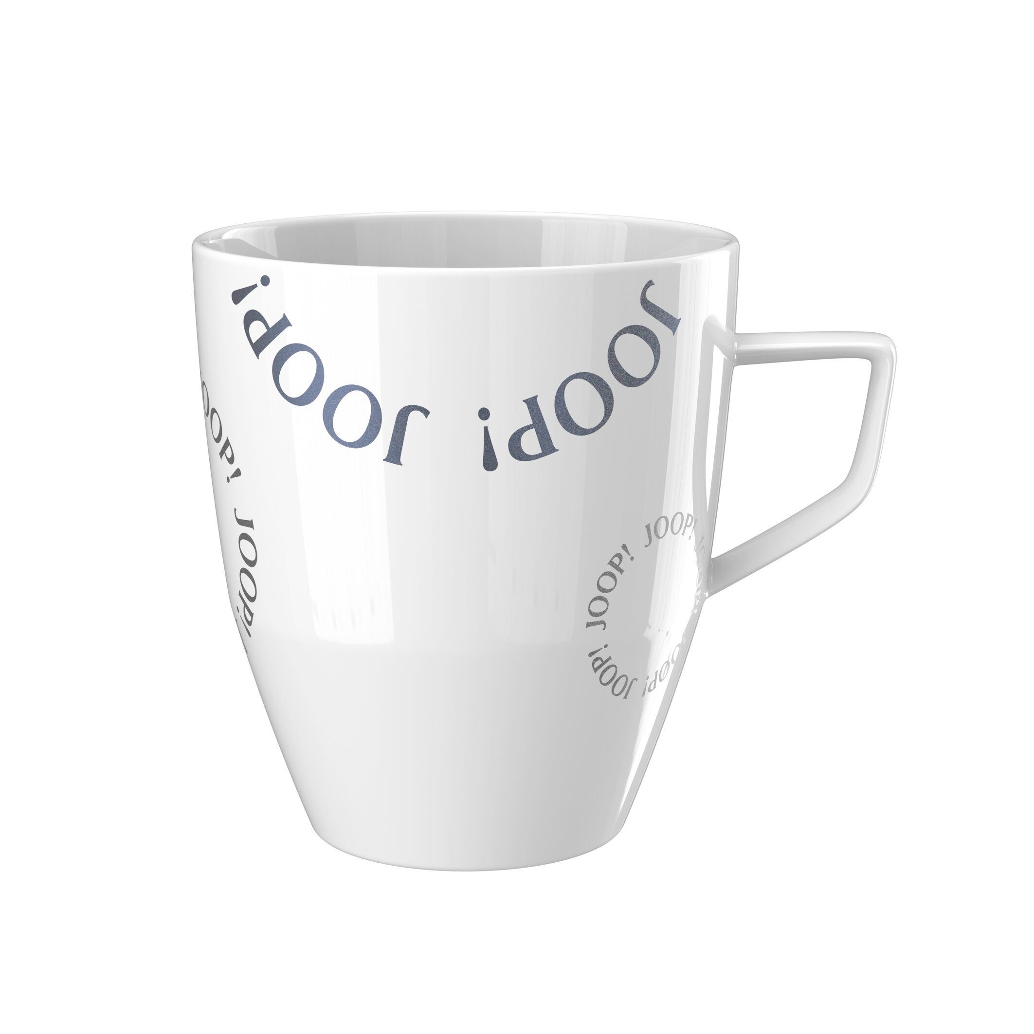 JOOP! Becher JOOP! LIVING - DINING GLAMOUR MUG LOGO CIRCLES, Porzellan