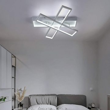 ZMH LED Deckenleuchte Dimmbar Innen Kronleuchter für Wohnzimmer Büro Küche, LED fest integriert, Dimmbar