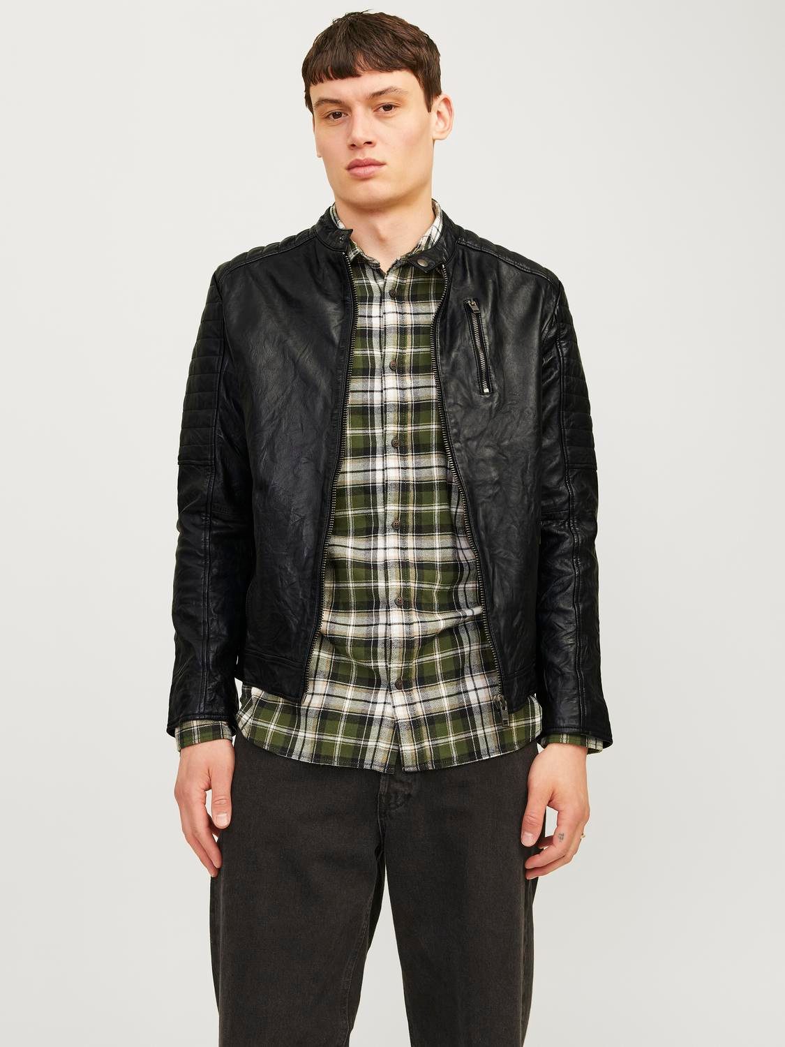 Jack & Jones Lederjacke JJERICHARD LEATHER günstig online kaufen