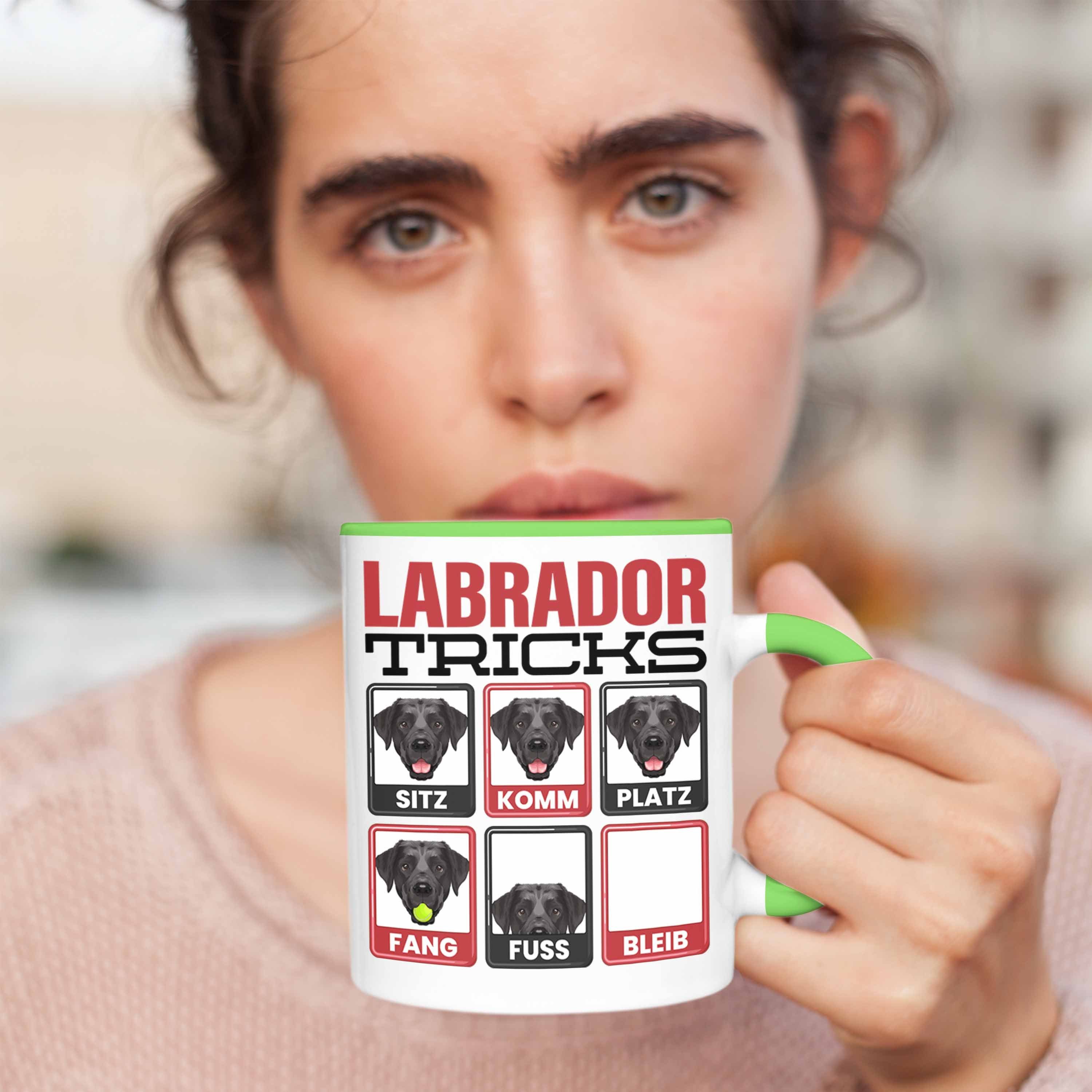 Trendation Labrador Tasse Labrador Tasse Besitzer Geschenkidee Lustiger Spruch Geschenk Grün