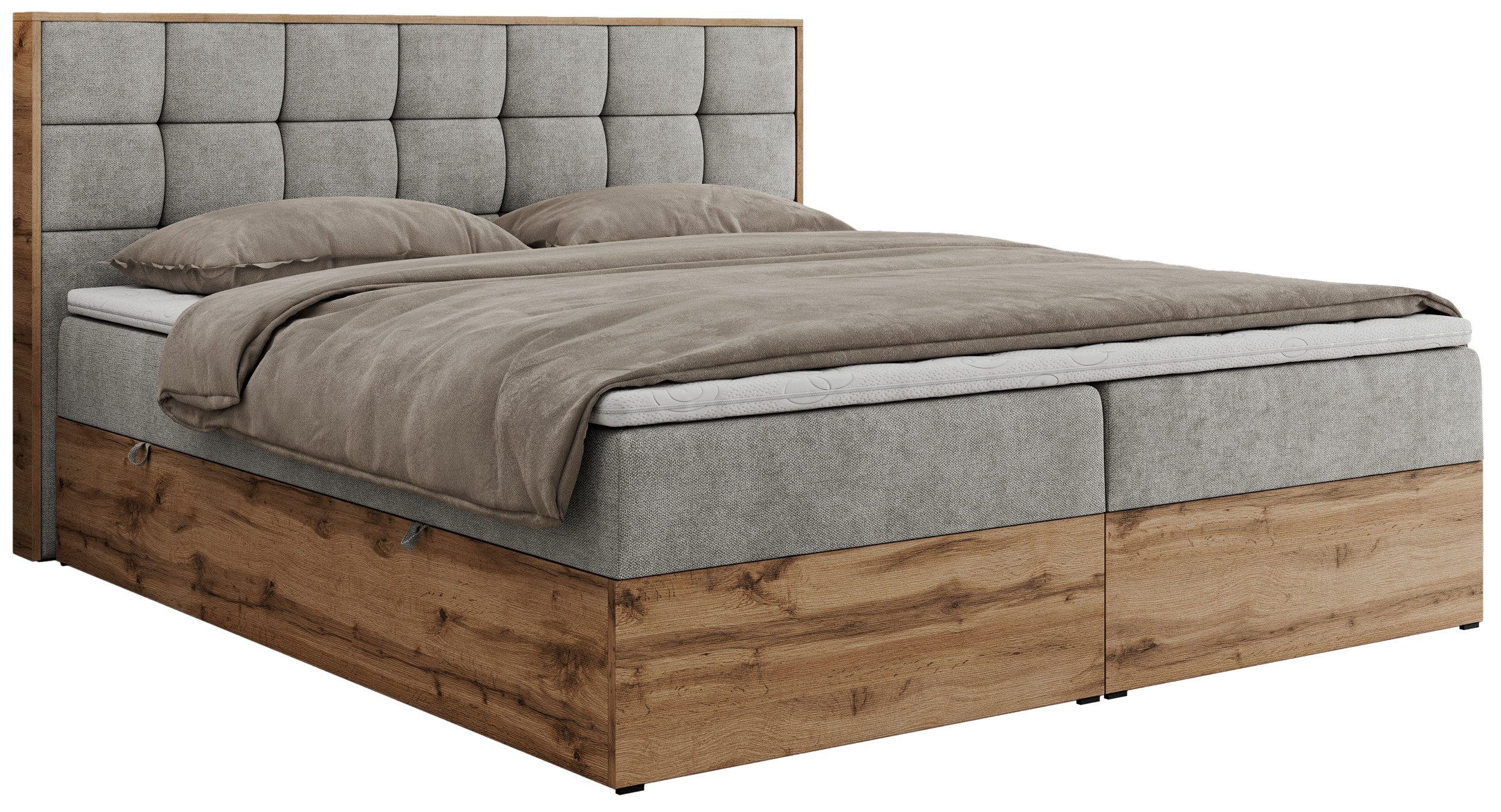 MKS MÖBEL Boxspringbett ALBERO 1 (Set, günstig online kaufen