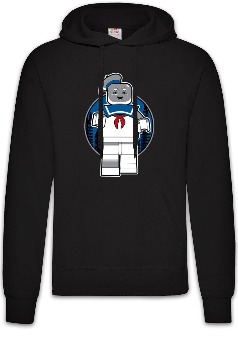 Hoodie Marshmallow Herren Hoodie Comic 80s Style Mann Retro Logo Real