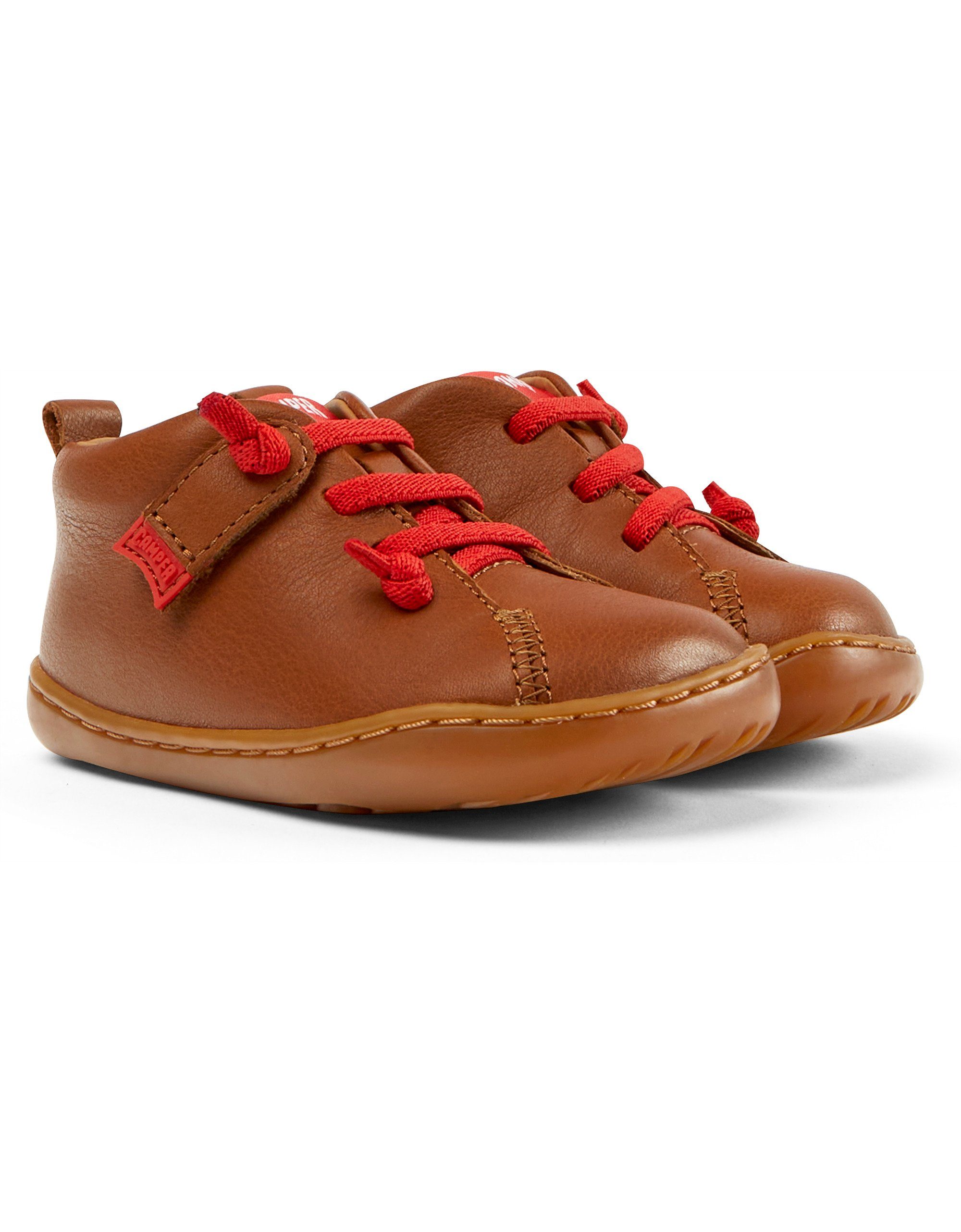 Camper Camper Lauflernschuhe Peu erste Schuhe Kinder Leder Braun Lauflernschuh