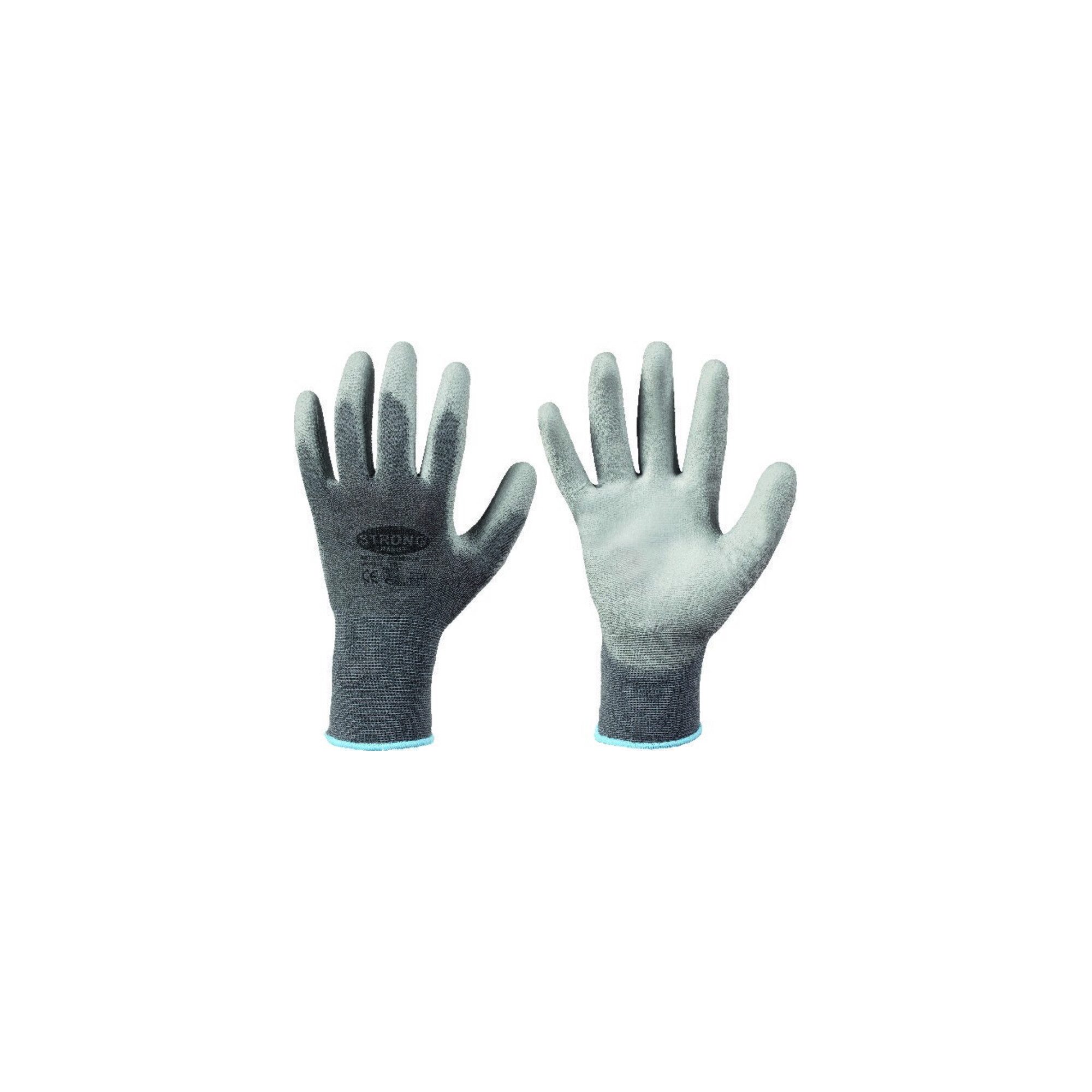 Stronghand Montage-Handschuhe stronghand Strickhandsch.Shenzhen, Nylon, Gr. 7, grau 12 Stk