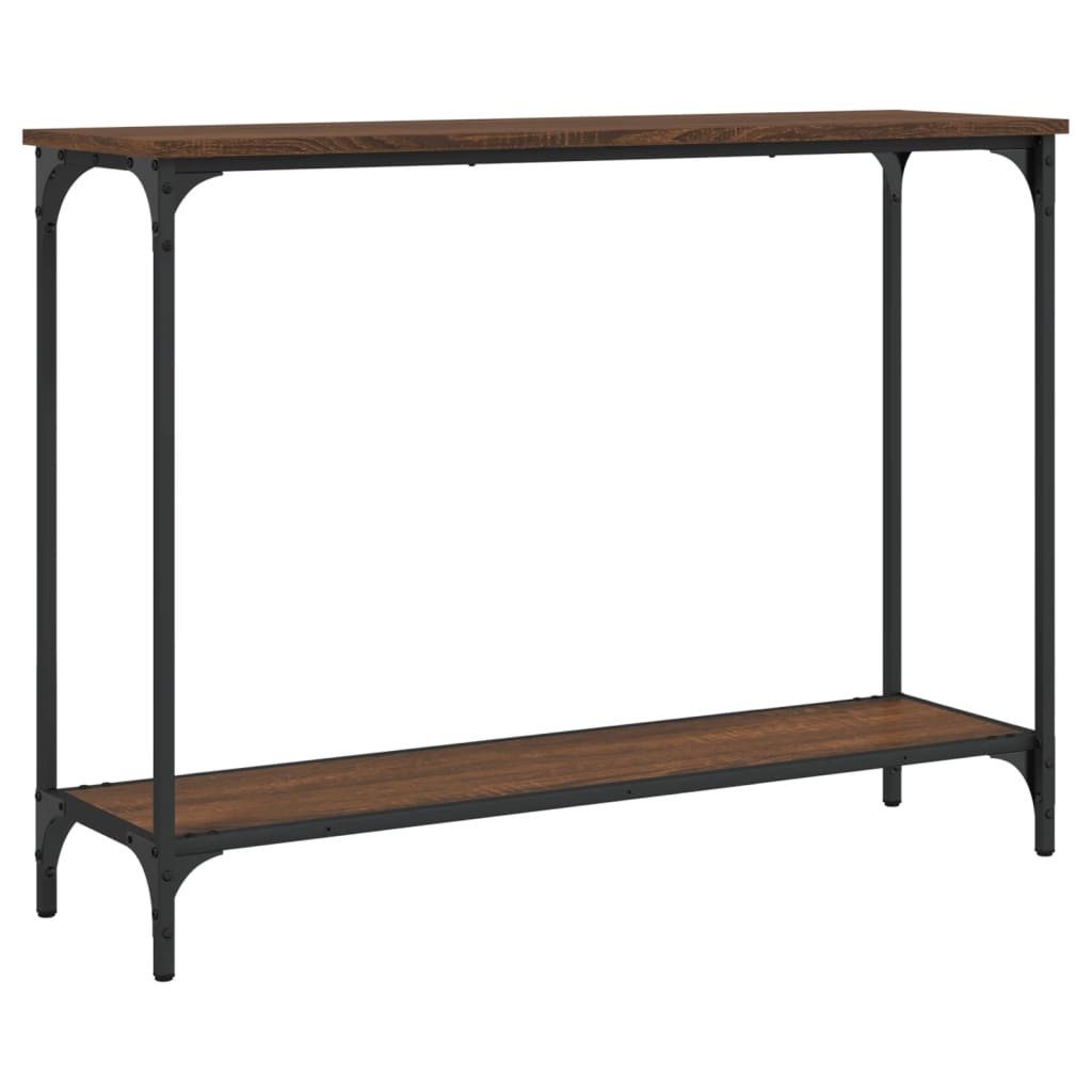 vidaXL Beistelltisch Konsolentisch Braun Eichen-Optik 101x30,5x75 cm Holzwerkstoff (1-St)