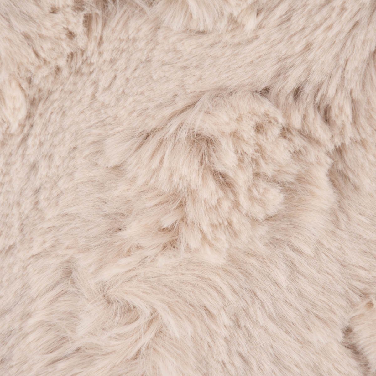 SCHÖNER LEBEN. Stoff Fellimitat Stoff Meterware Kunstfell Wellen hellbeige 1,5m