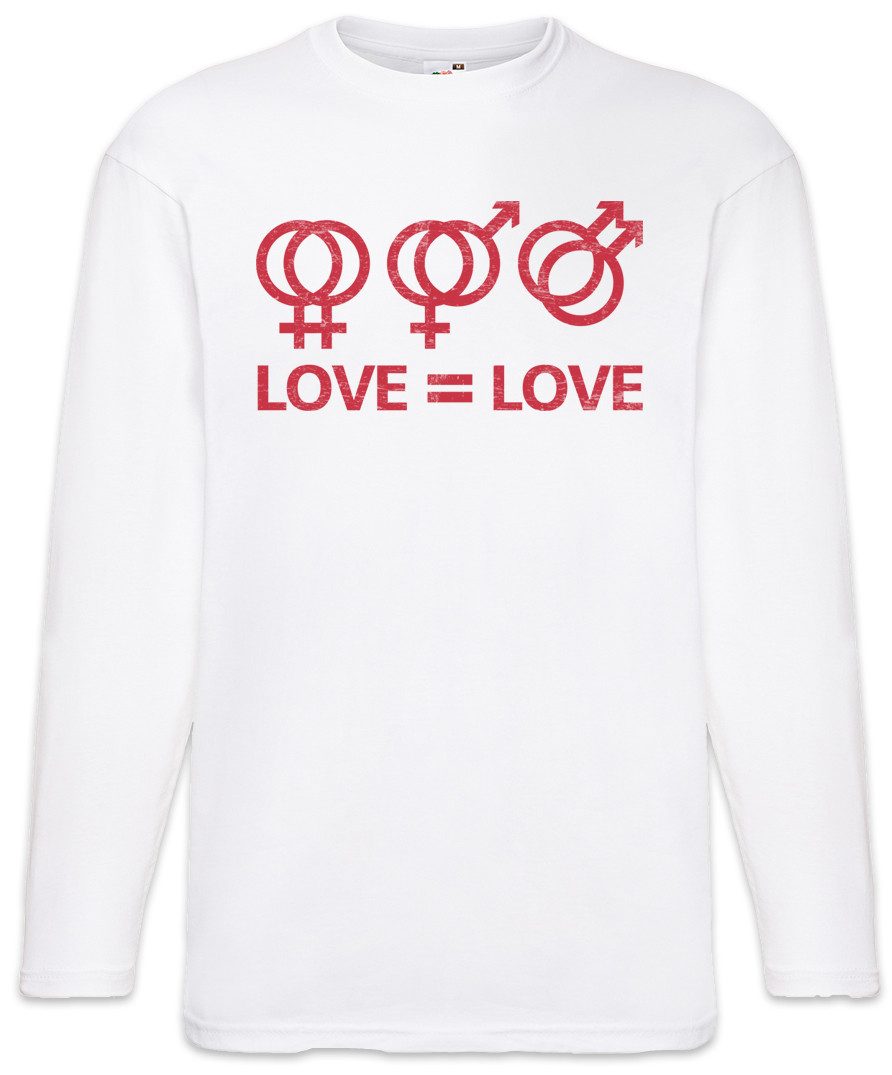 Langarmshirt Love Love Langarm T-Shirt Queer Gay Schwul Lesbian Homosexuell LGBTQ