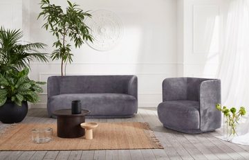 andas 2-Sitzer Kala, Bezüge in Bouclé und Samtvelours erhältlich, Design by Morten Georgsen