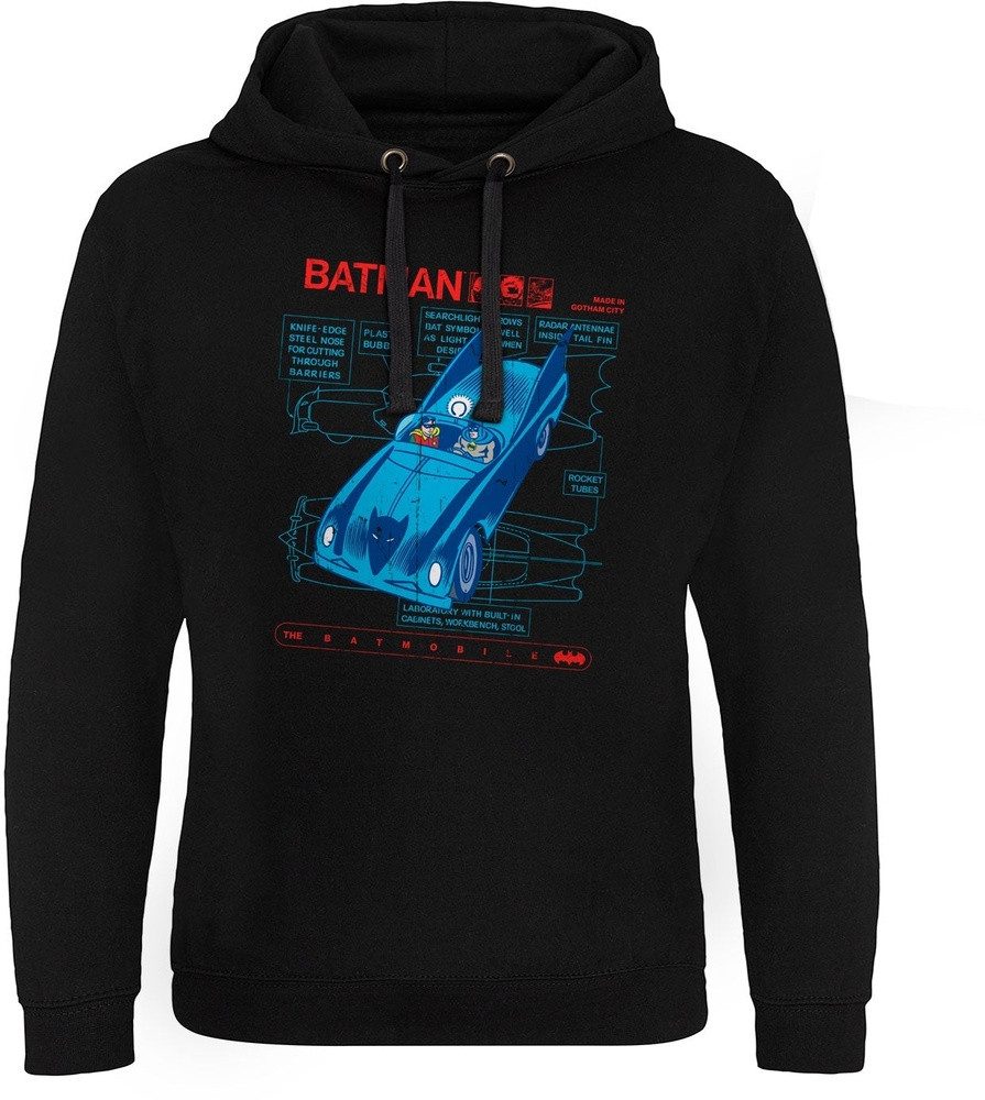 Batman Hoodie Retro Batmobile Epic Hoodie