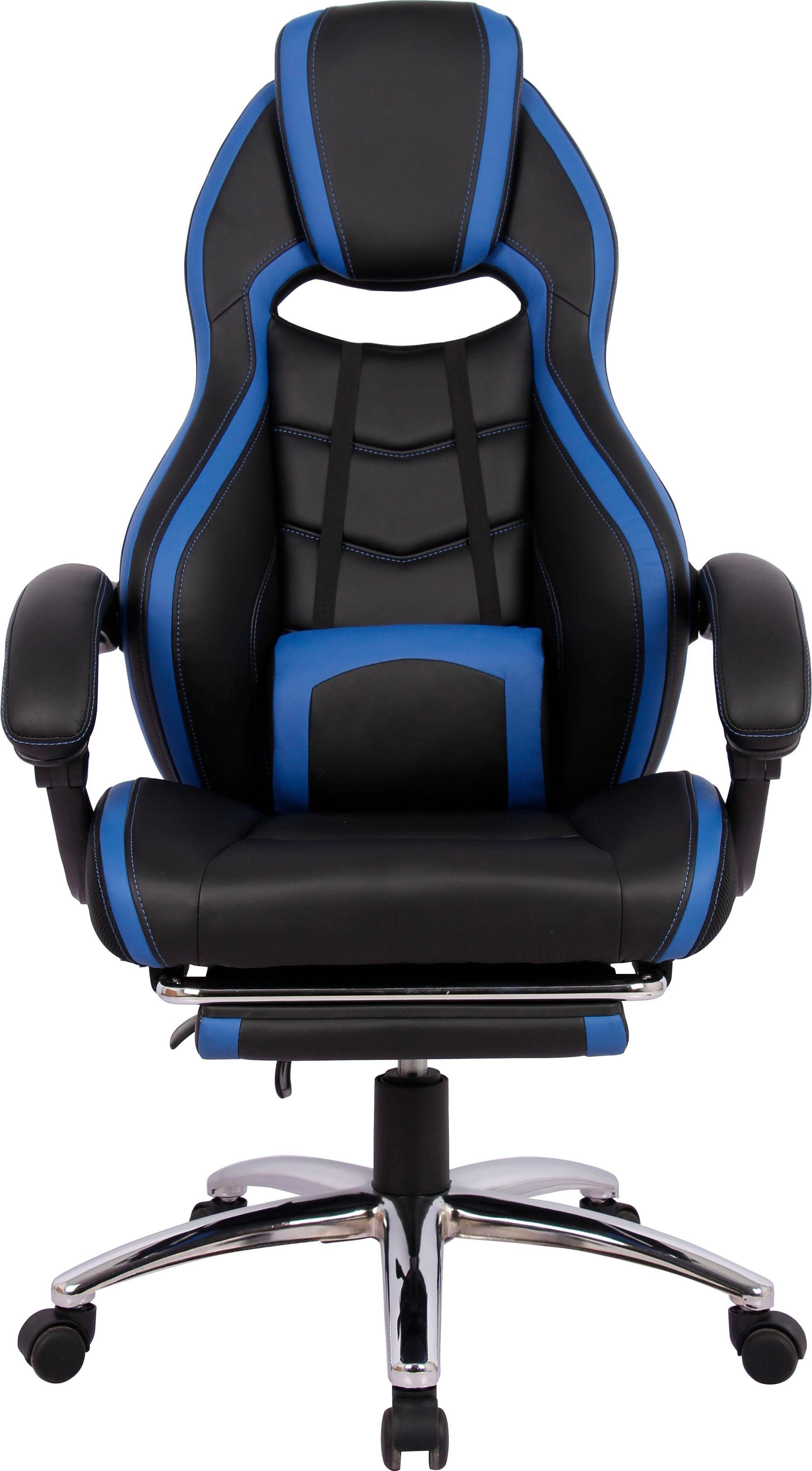 Fußstütze, vielen gepolstert Gaming-Stuhl 1, Chefsessel ausziehbarer ergonomischen INOSIGN Funktionen mit komfortabel mit Sprinta