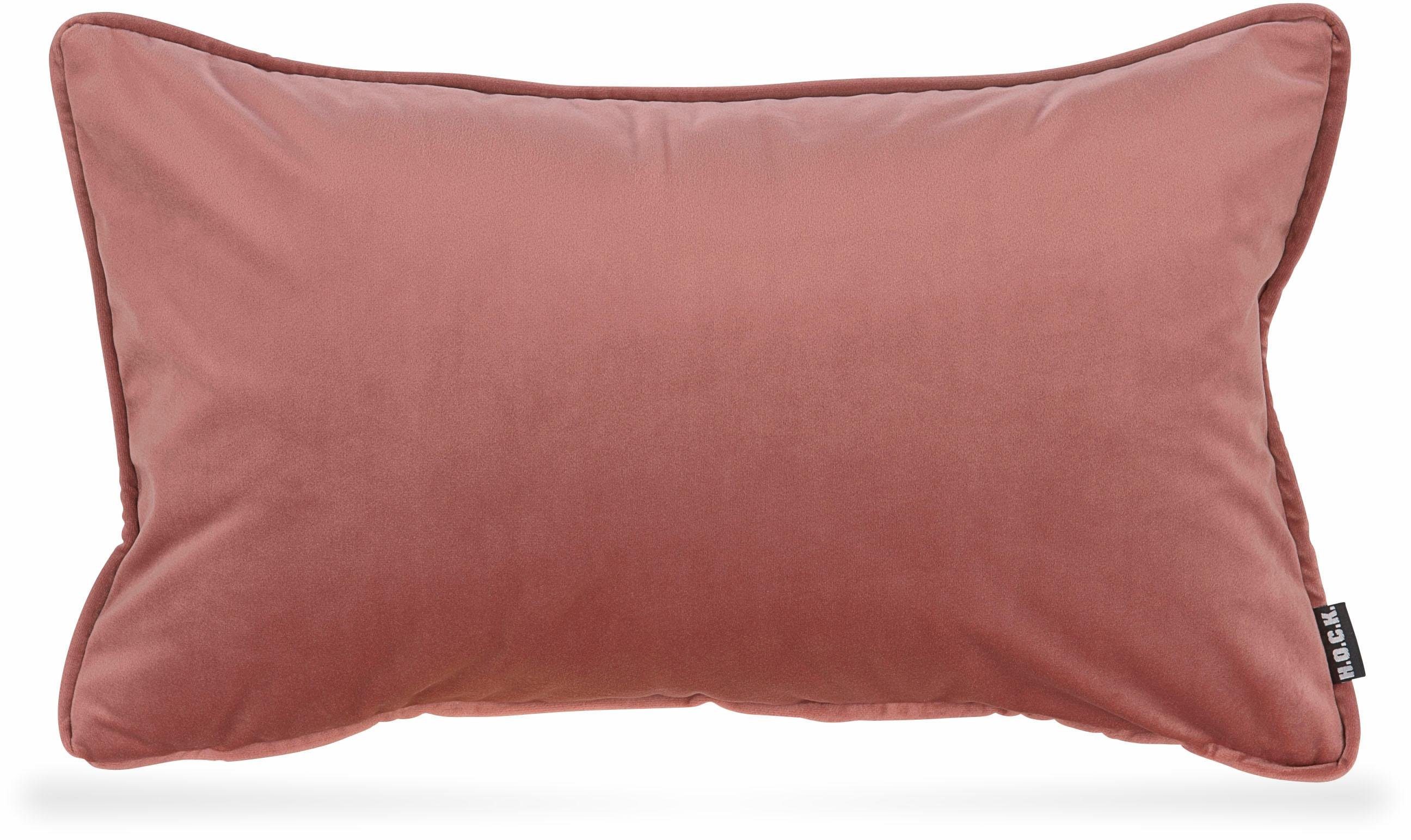 H.O.C.K. Dekokissen Nobile Samt, Kissenhülle mit Füllung, 1 Stück günstig online kaufen