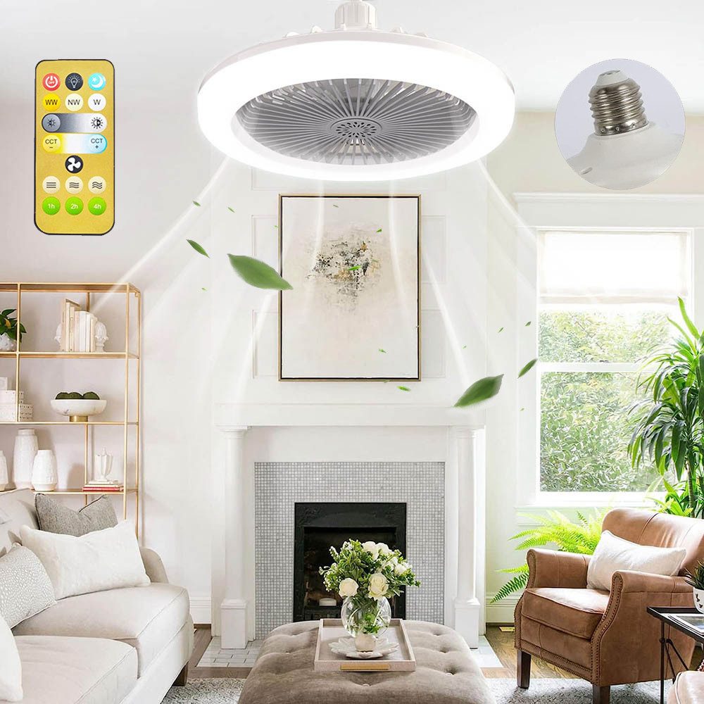 Rosnek Deckenventilator mit LED Beleuchtung und günstig online kaufen