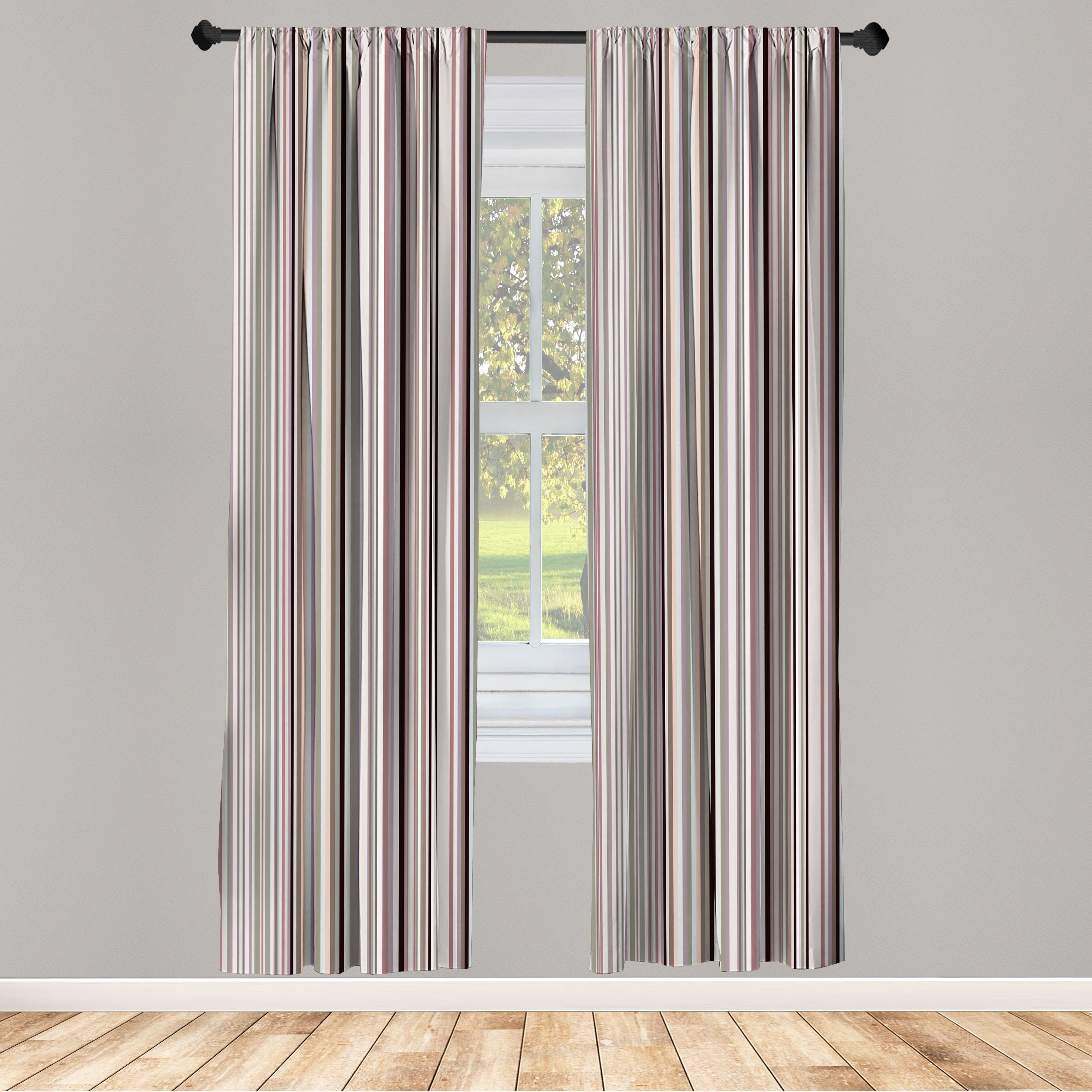 [Originalprodukt aus Übersee] Gardine Vorhang für Wohnzimmer Schlafzimmer Dekor, Microfaser Abakuhaus
