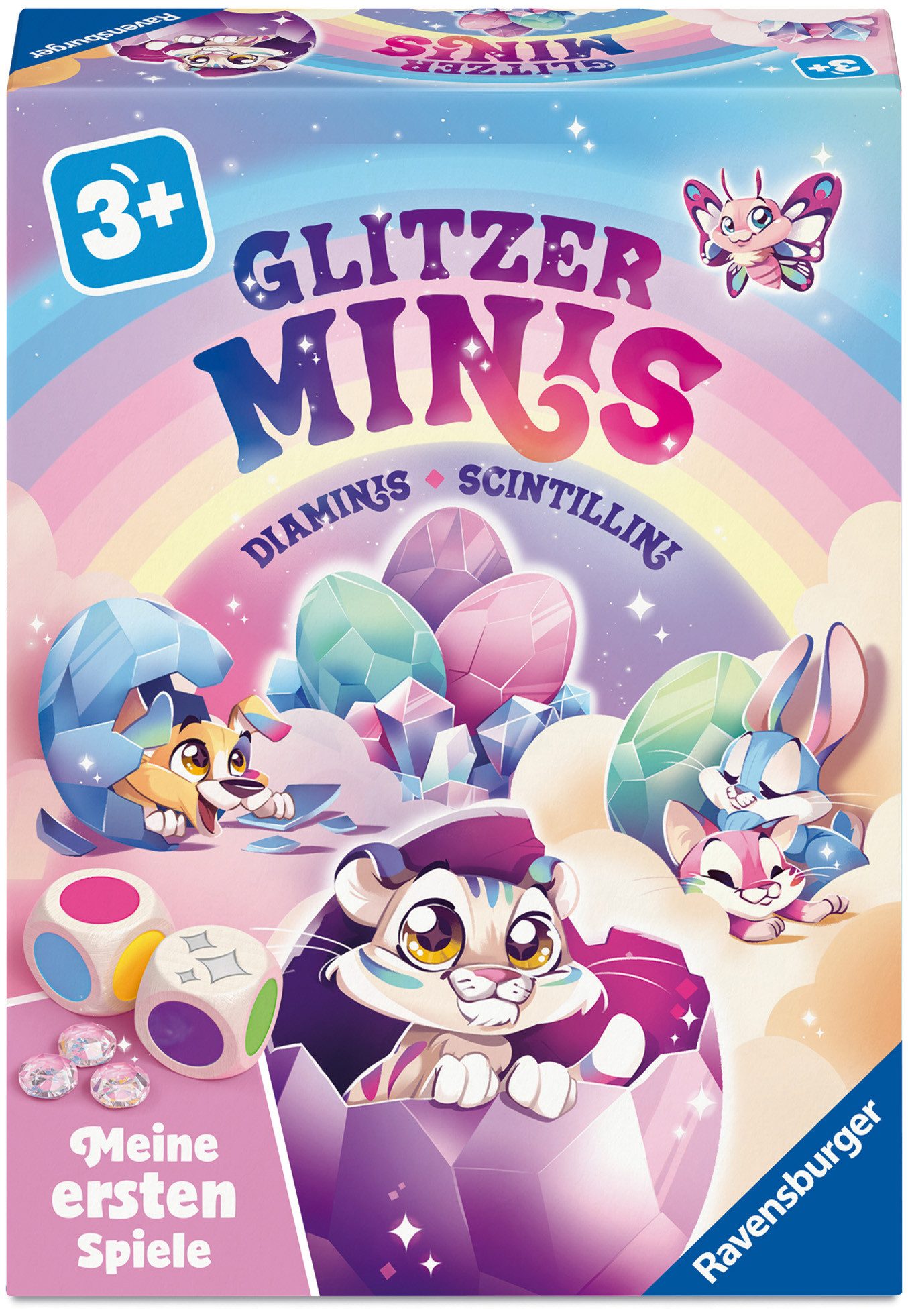 Ravensburger Spiel Glitzer Minis, Kinderspiel, Made in Europe