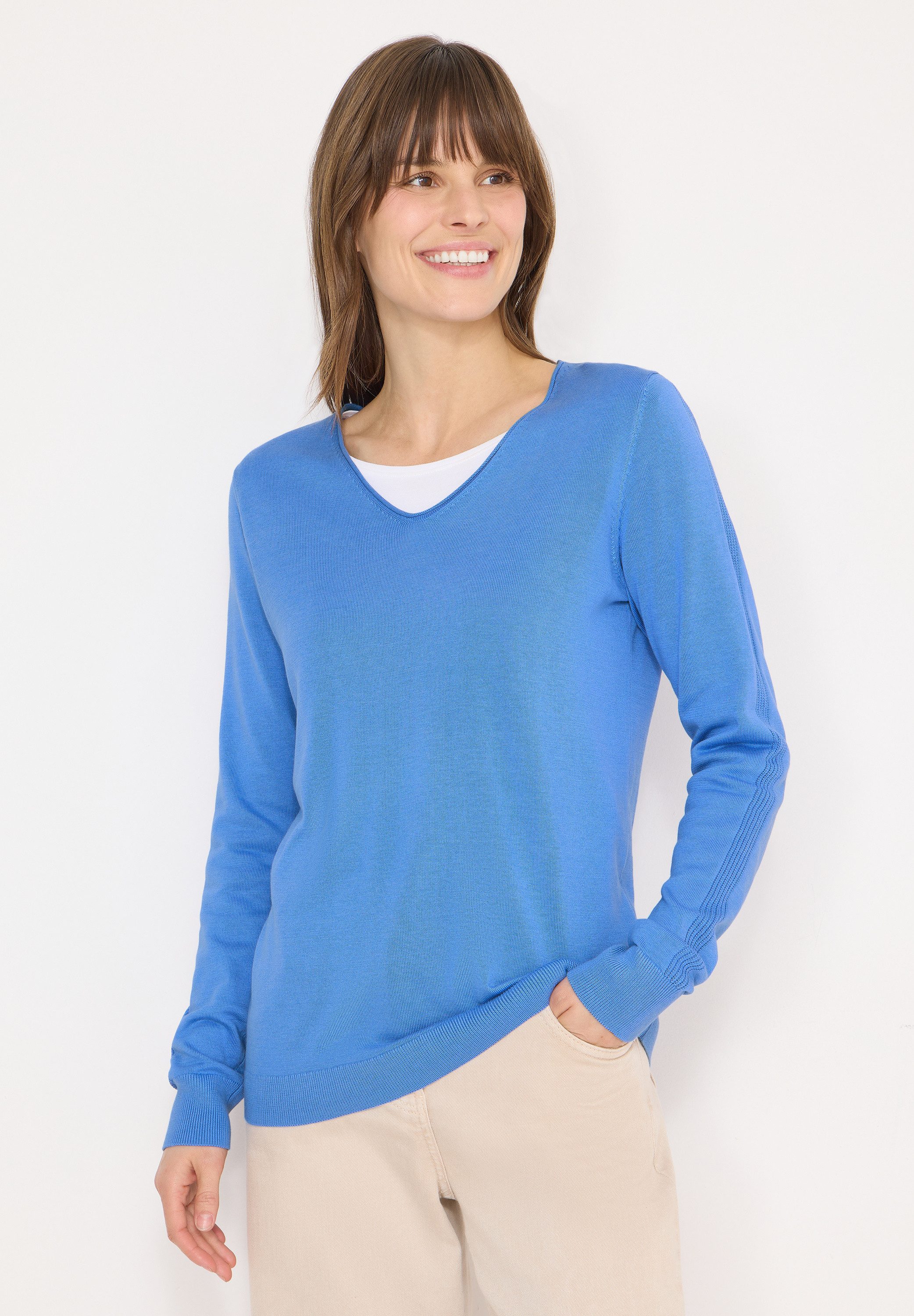 CECIL Strickpullover im soften Baumwoll-Mix günstig online kaufen