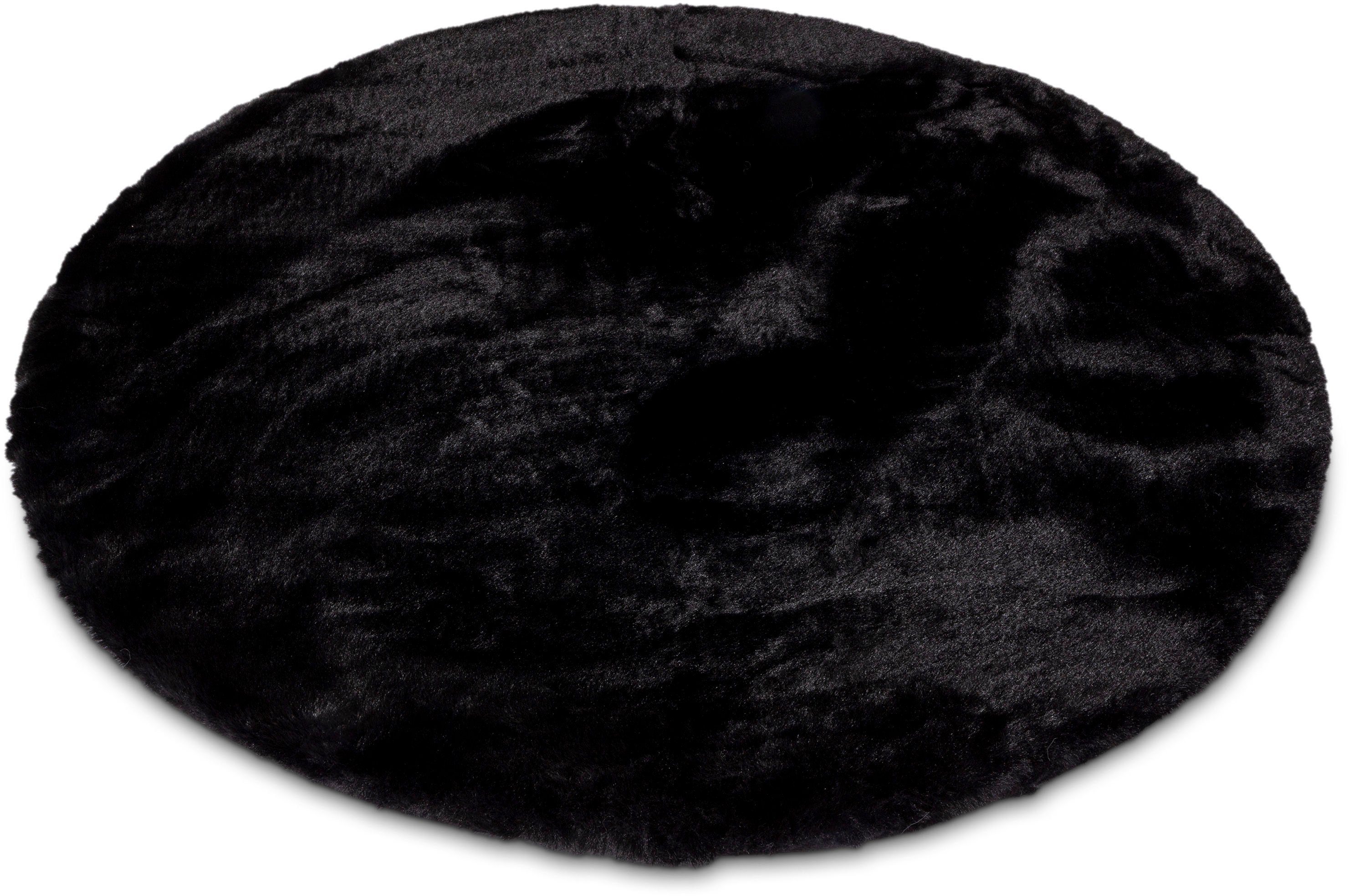 Gino Falcone Fellteppich Kuschelteppich Chiara, rund, Höhe: 30 mm, Kunstfel günstig online kaufen