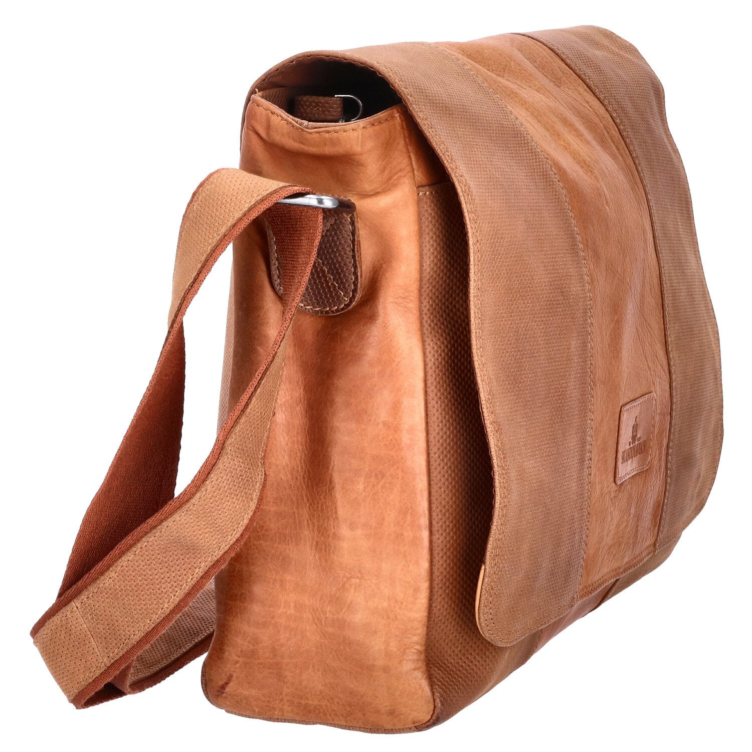 The Skandinavian Brand Umhängetasche The Skandinavian Brand Leder Messenger Cognac (1-tlg)